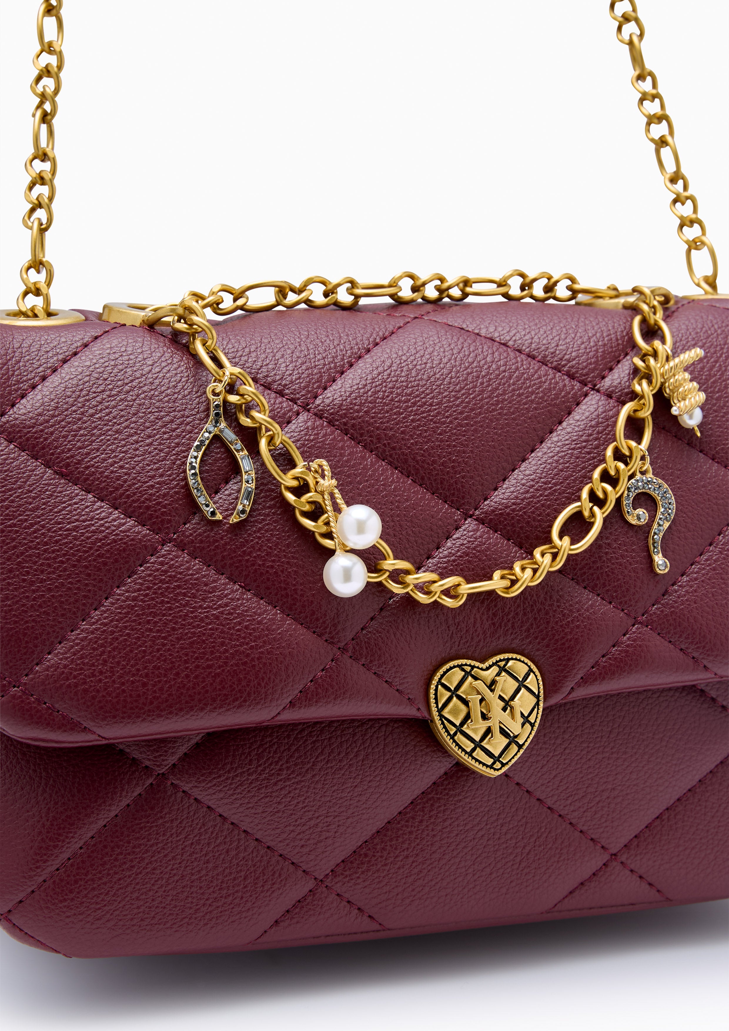 Casey M Crossbody Bag - Dark Red
