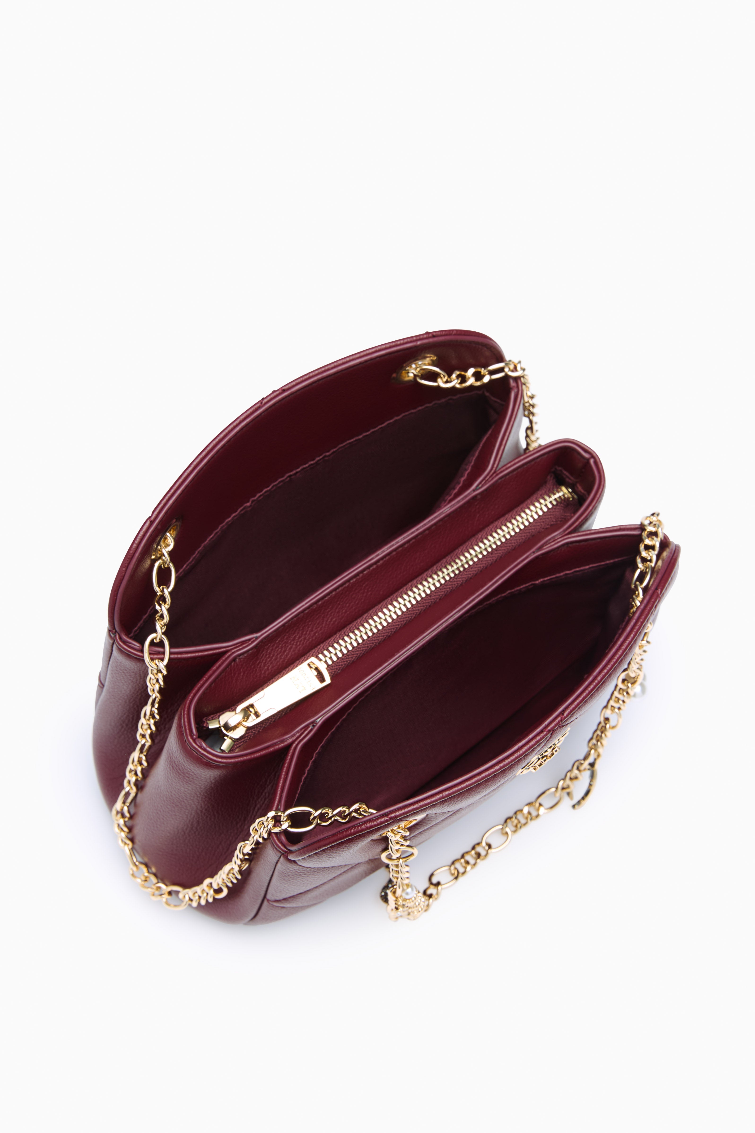 Casey Mini Shoulder Bag - Dark Red
