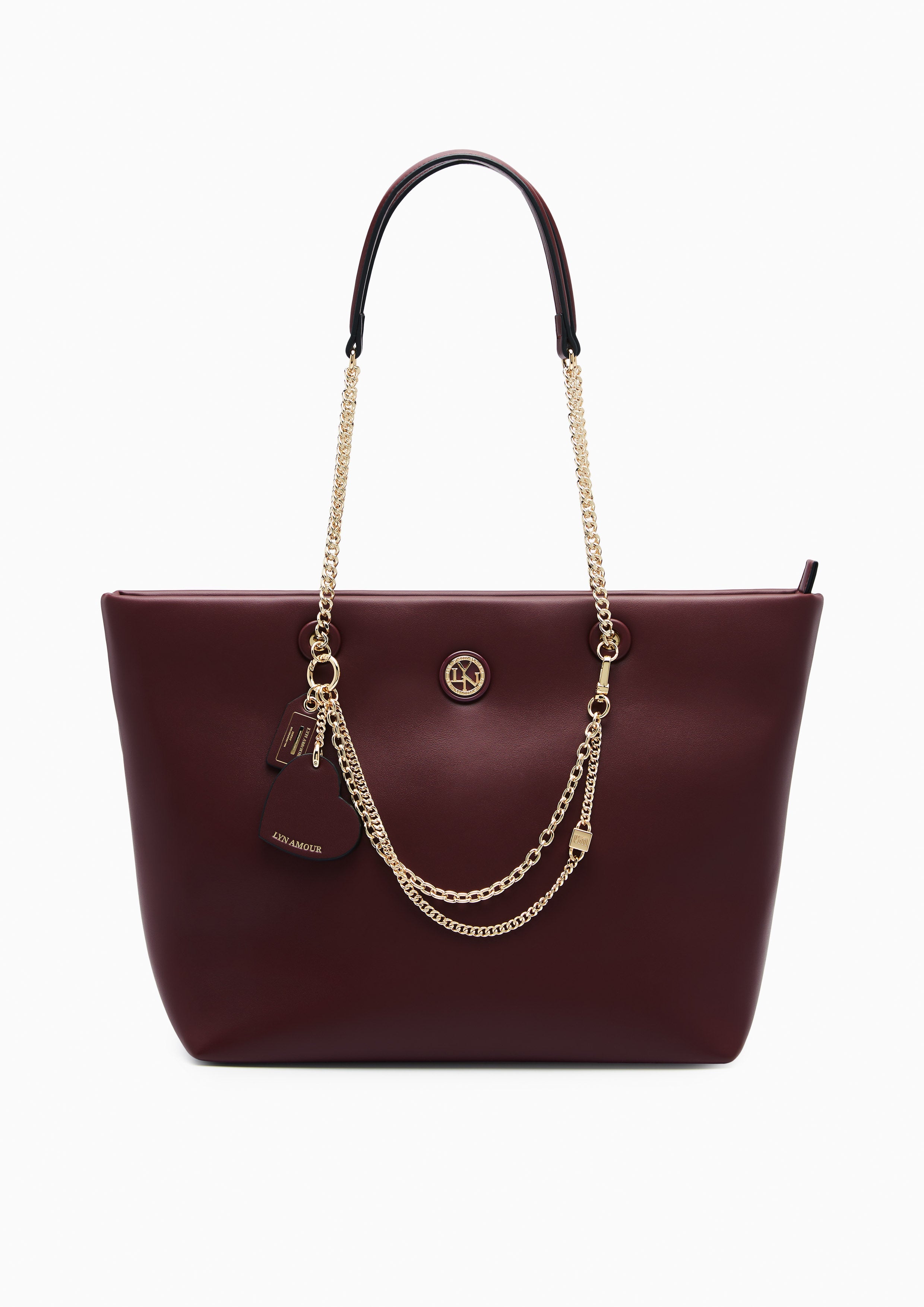 Mabel L Shopping Bag - Dark Red