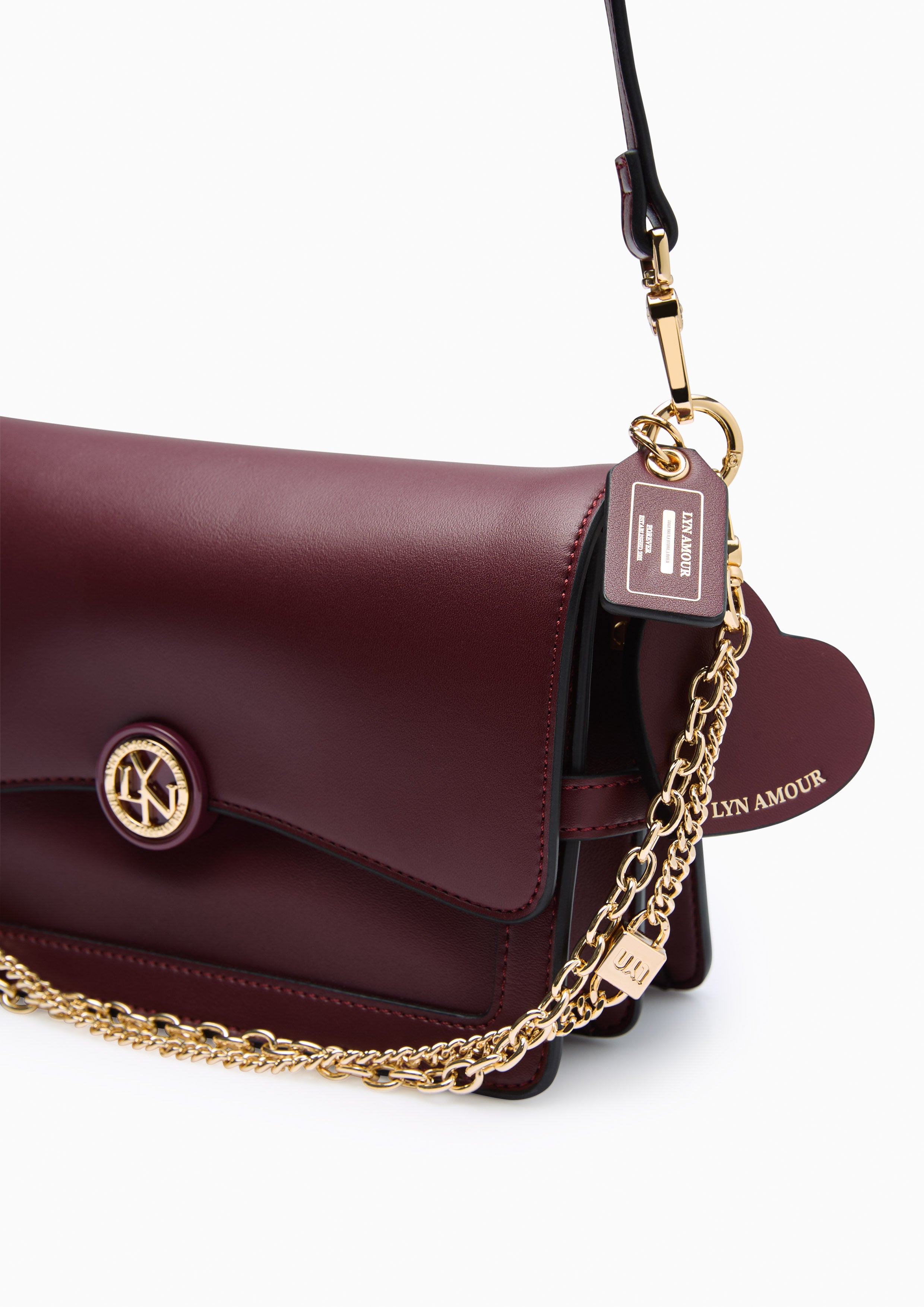 Mabel S Shoulder Bag - Dark Red