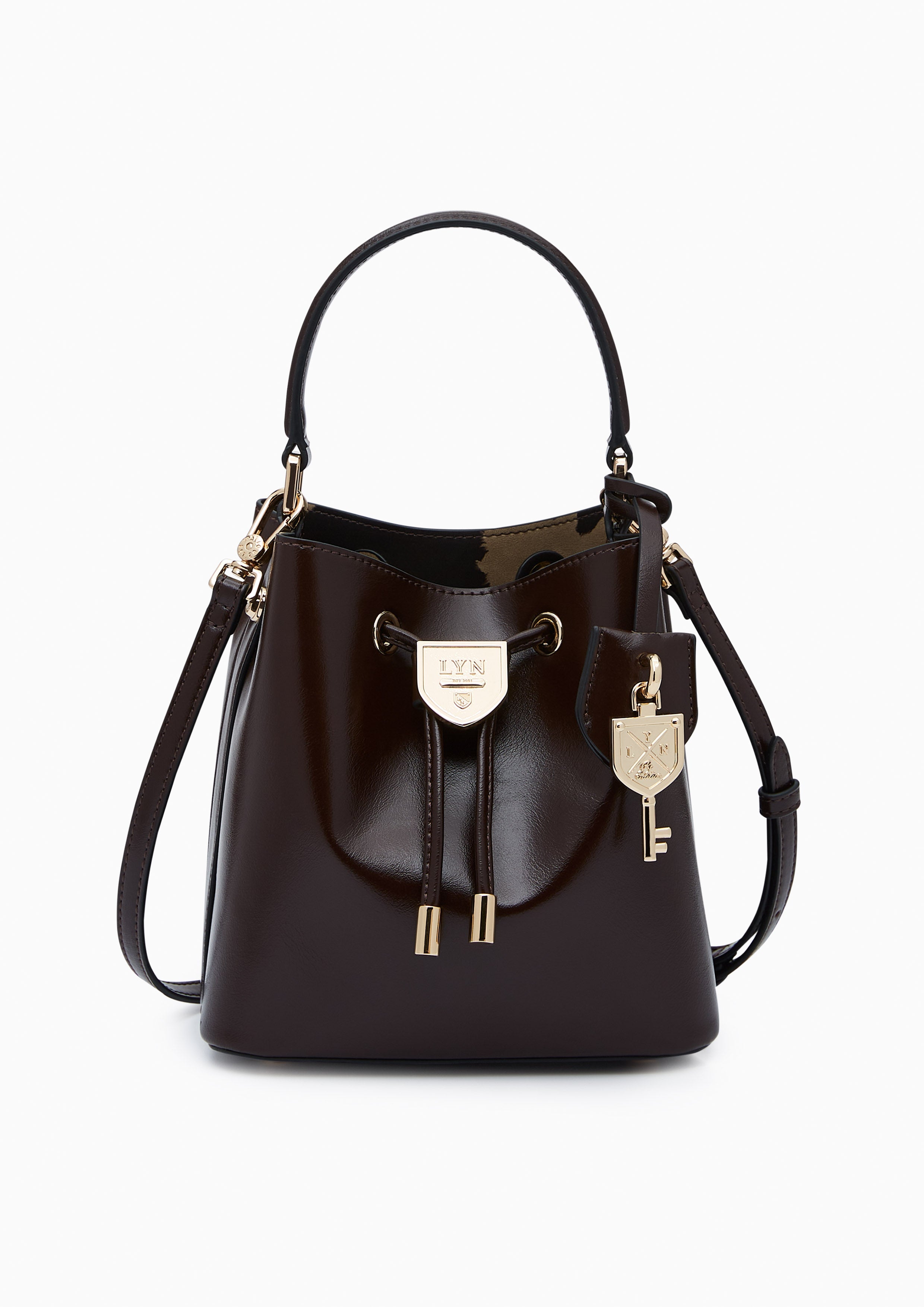 Re-Edit Carina Mustang Bucket Bag - Dark Brown