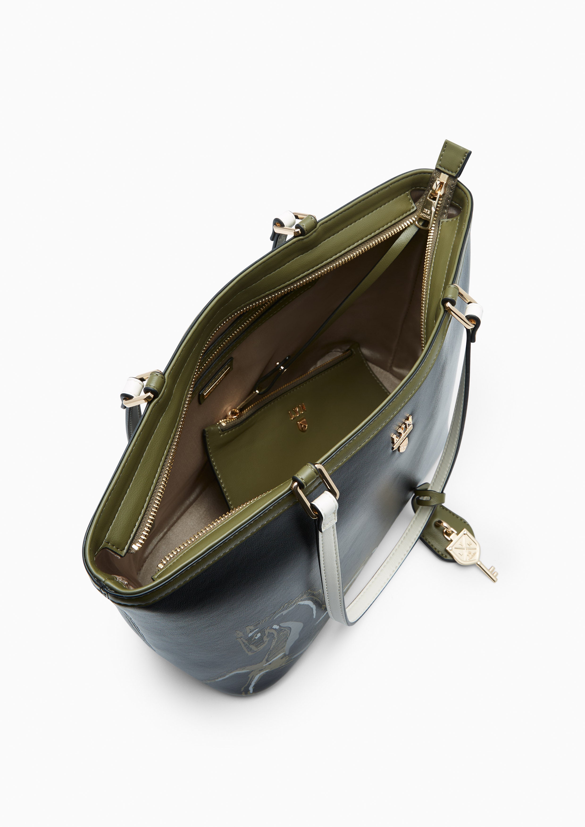 Re-Edit Mustang L Tote Bag - Printed Black