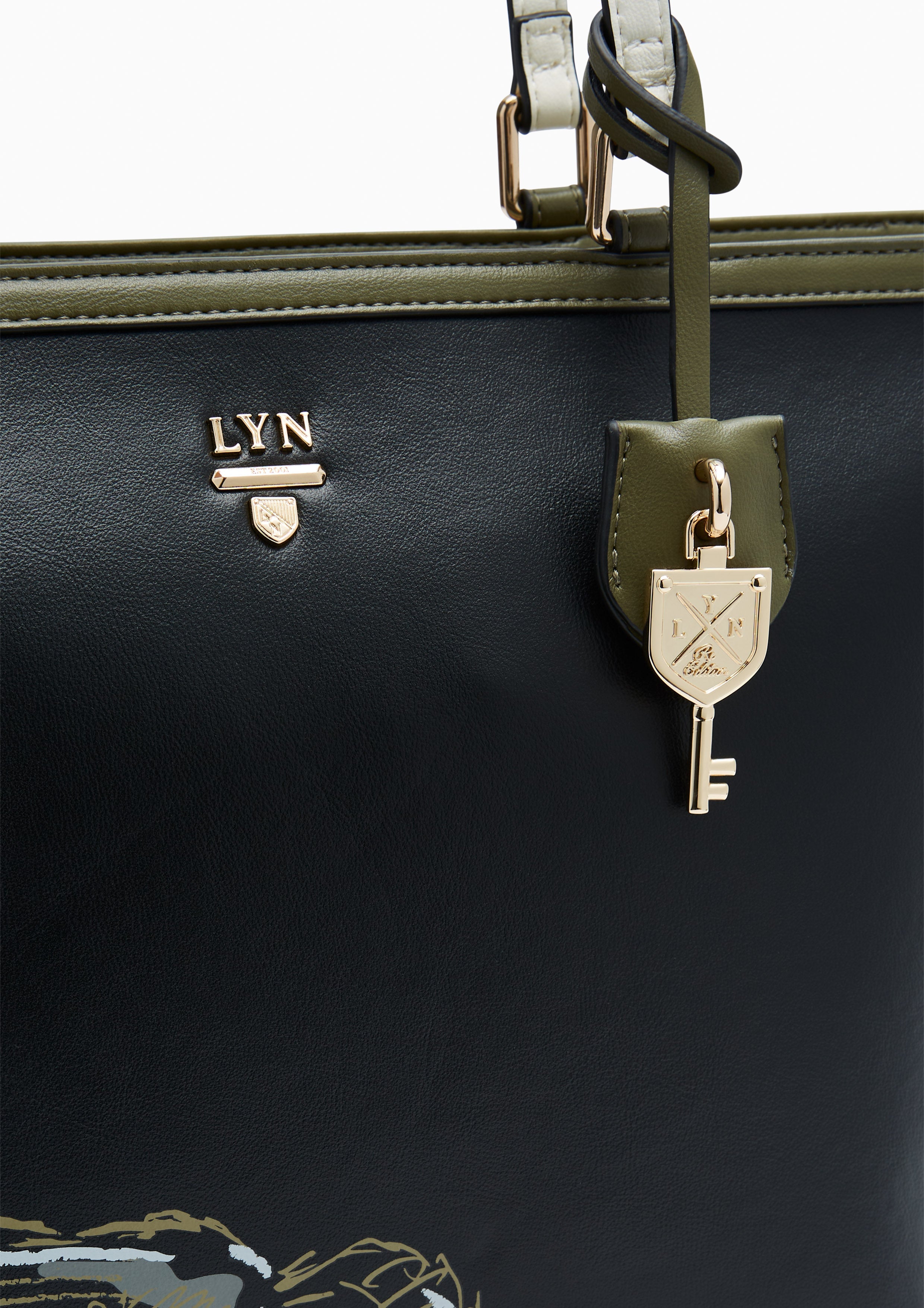 Re-Edit Mustang L Tote Bag - Printed Black