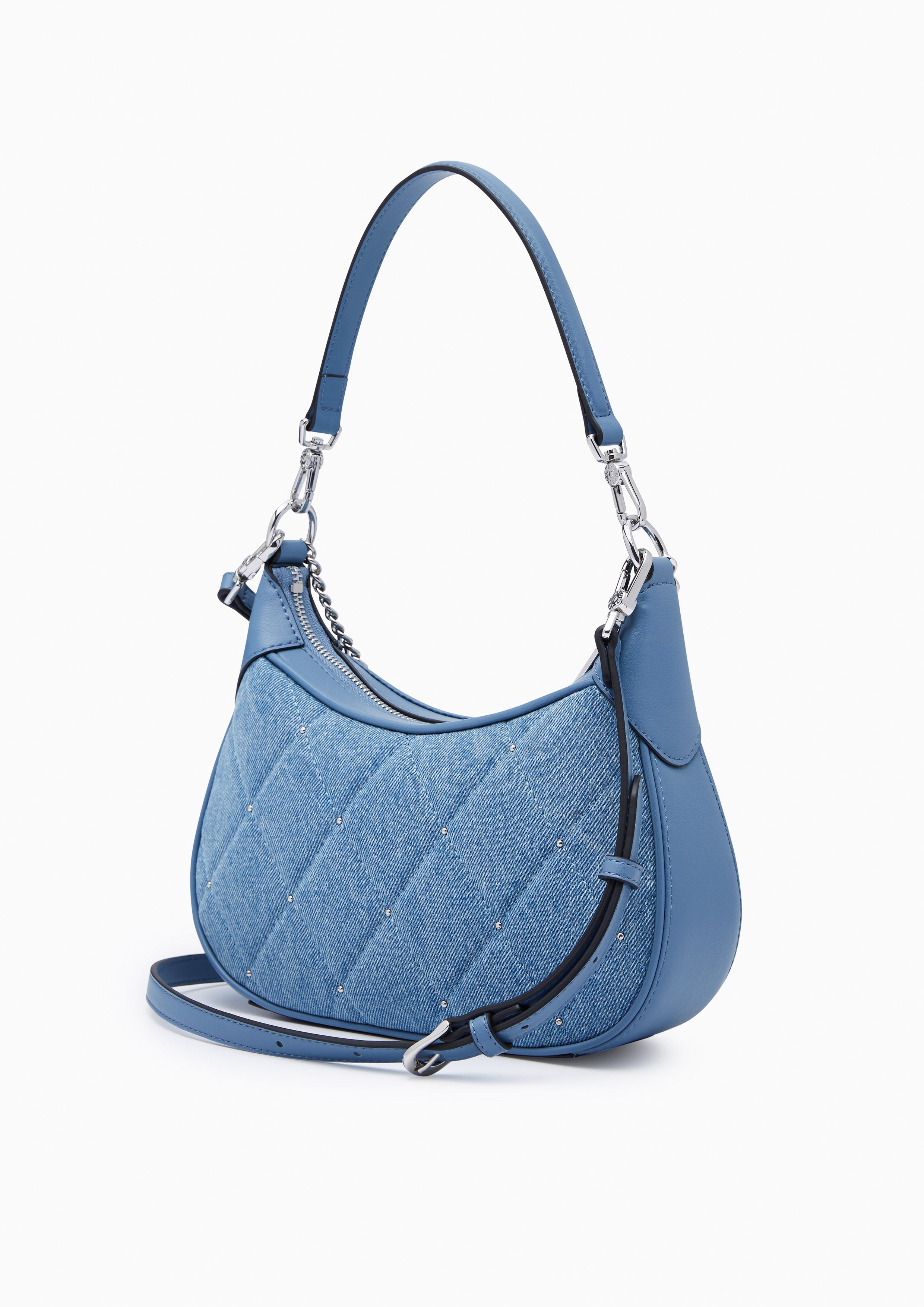 Rexha Denim Mini Shoulder Bag - Blue Variation 2