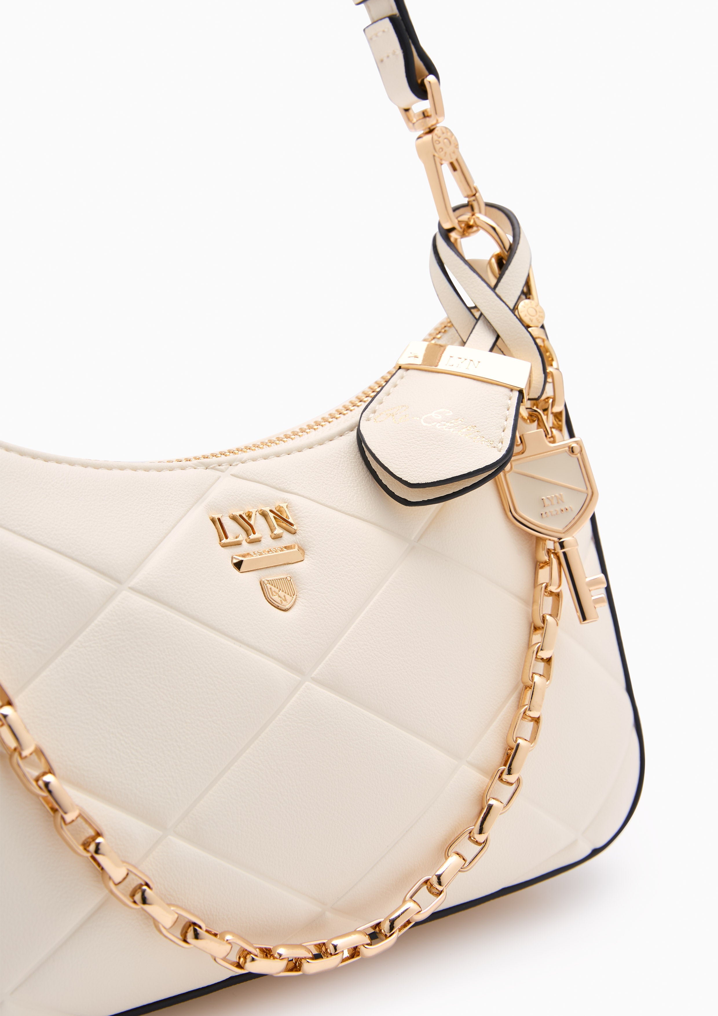 Re-Edit Rosee Emb S Shoulder Bag - Ivory