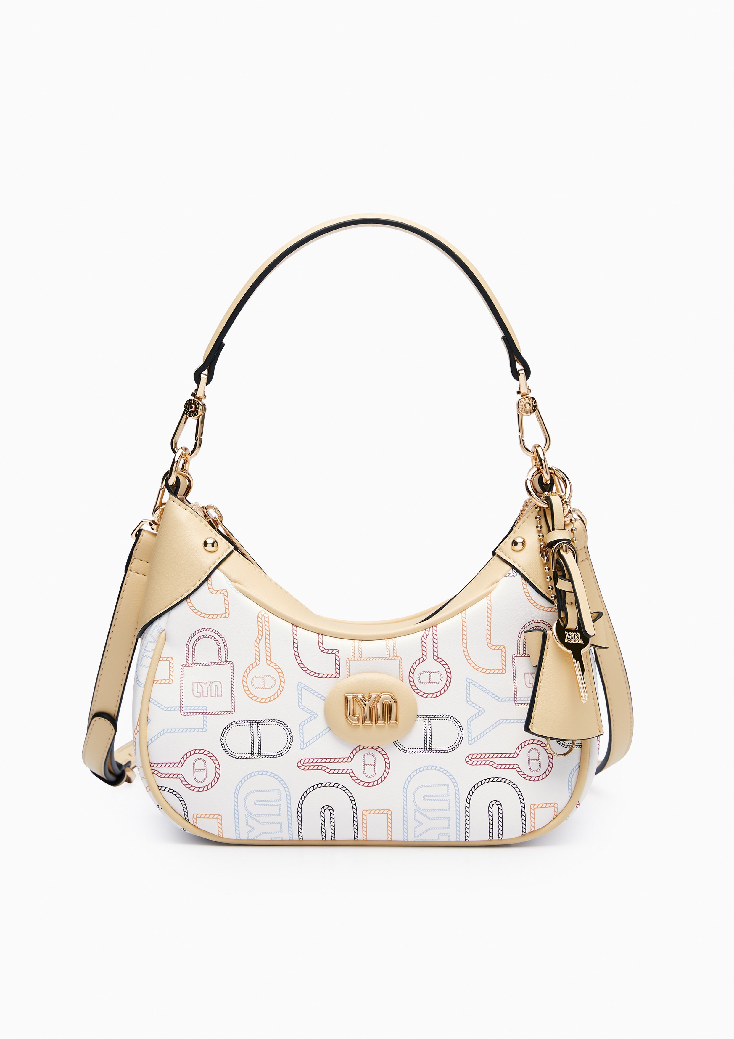 Jenson S Shoulder Bag - White Variation 2