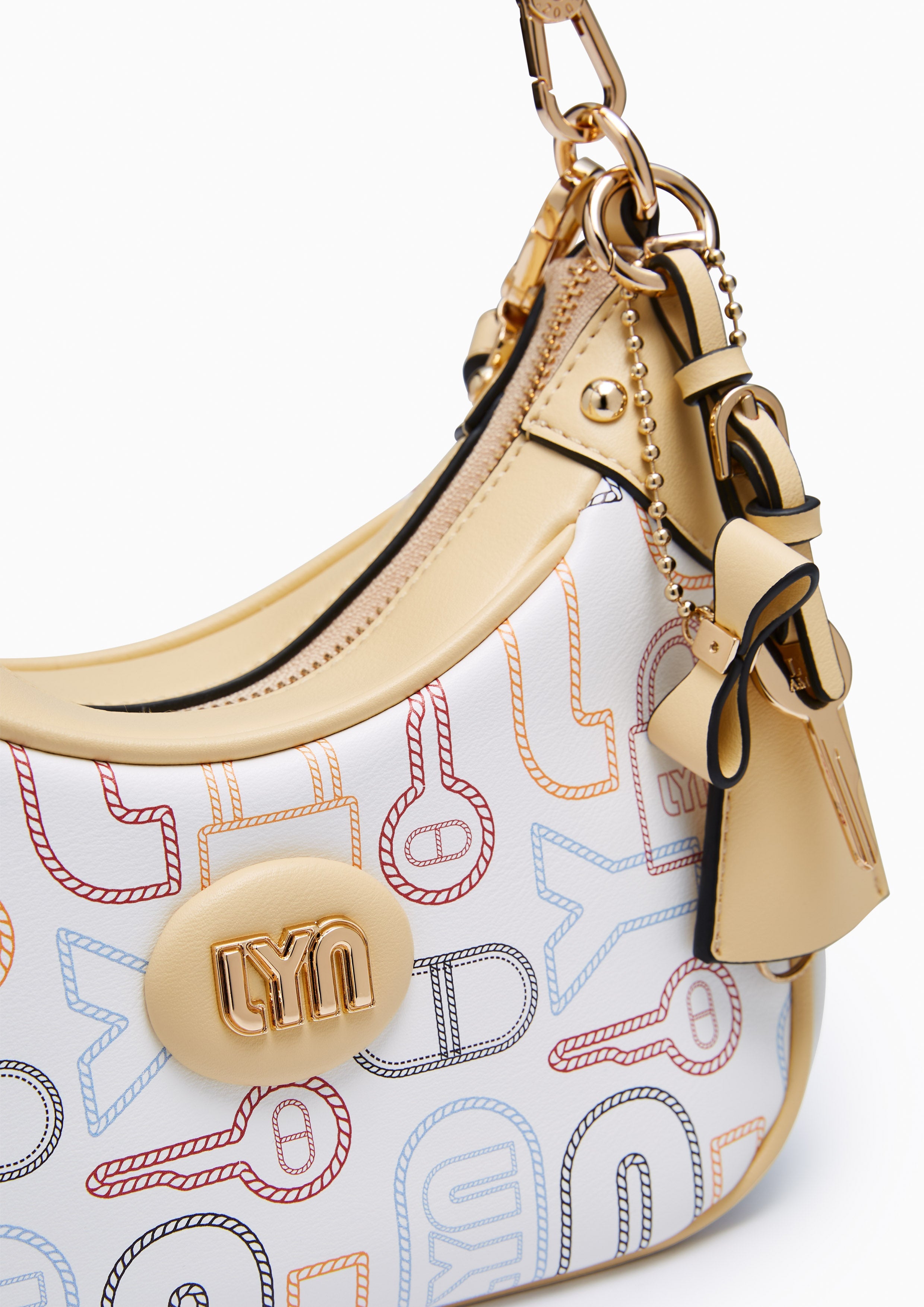 Jenson S Shoulder Bag - White Variation 2