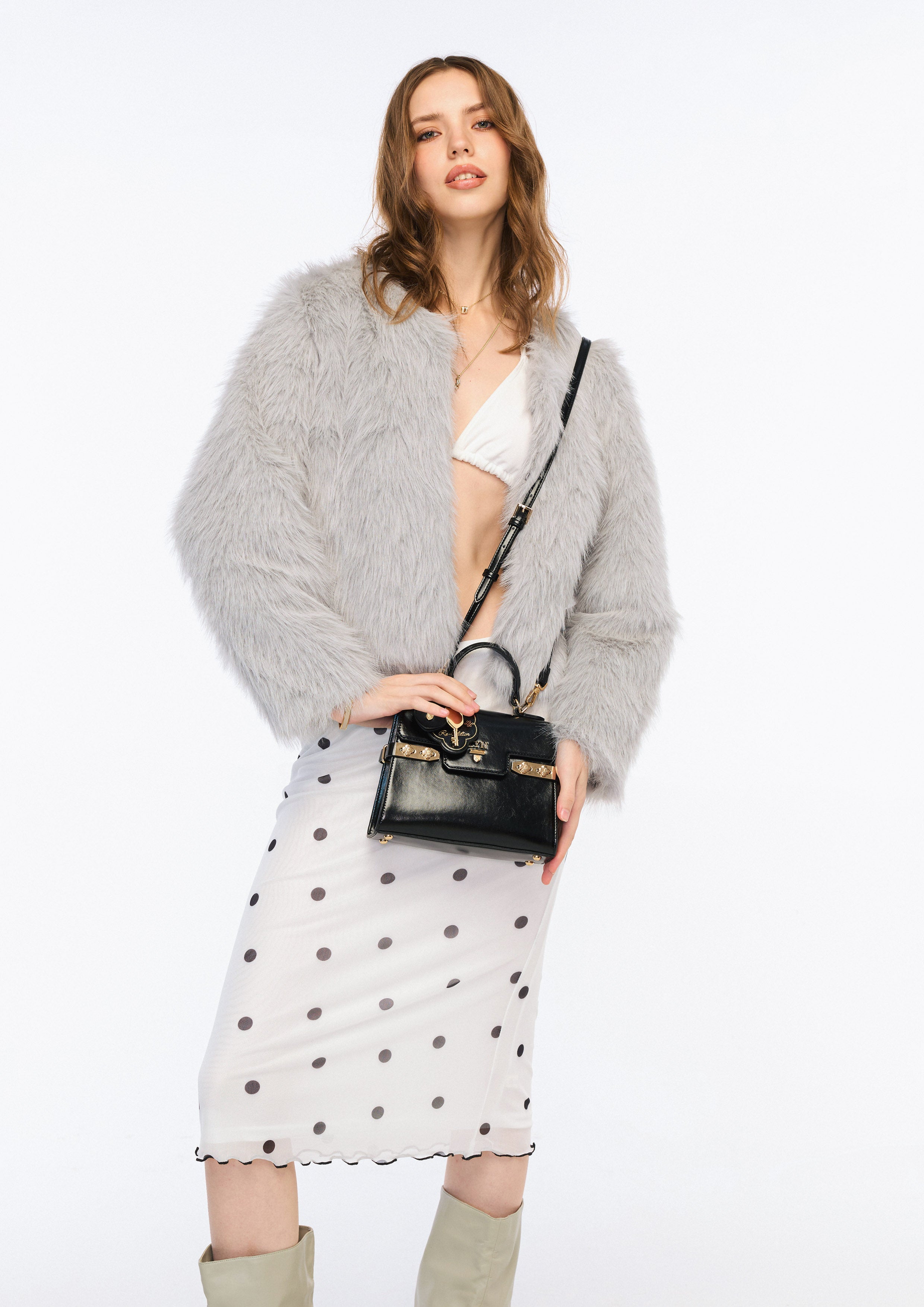 Re-Edit Bliss Top Handle S Handbag - Black