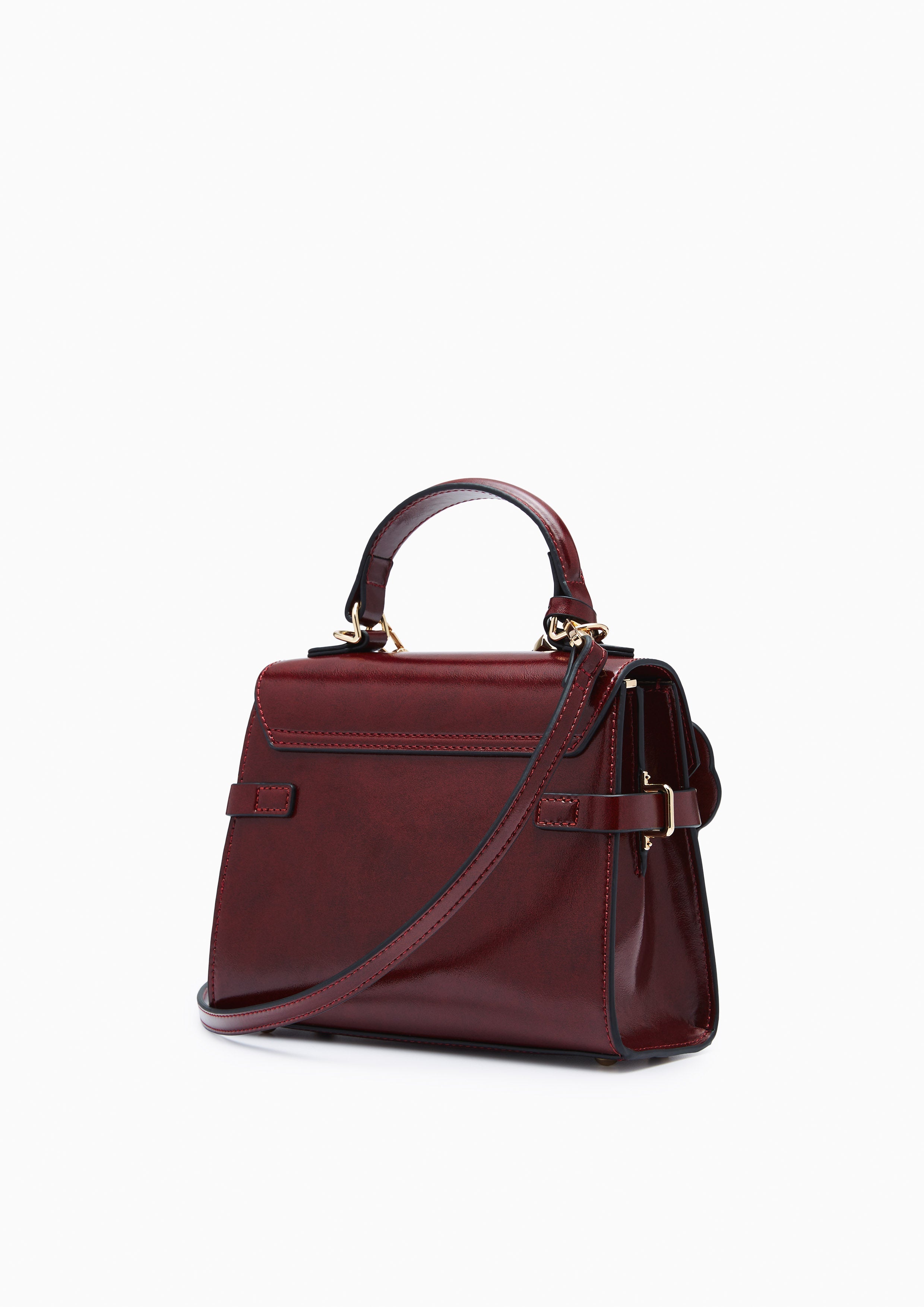 Re-Edit Bliss Top Handle S Handbag - Dark Red