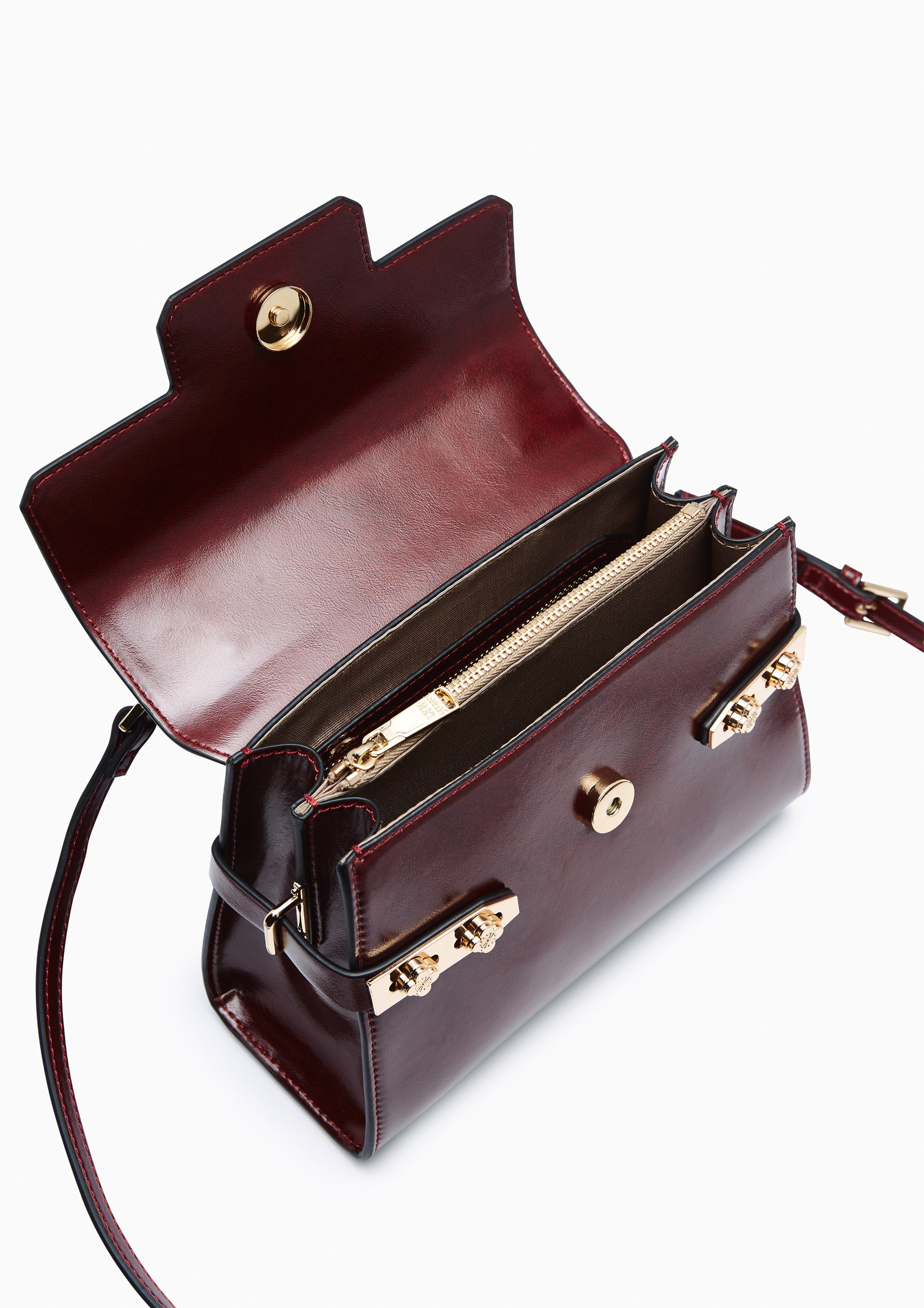 Re-Edit Bliss Top Handle S Handbag - Dark Red