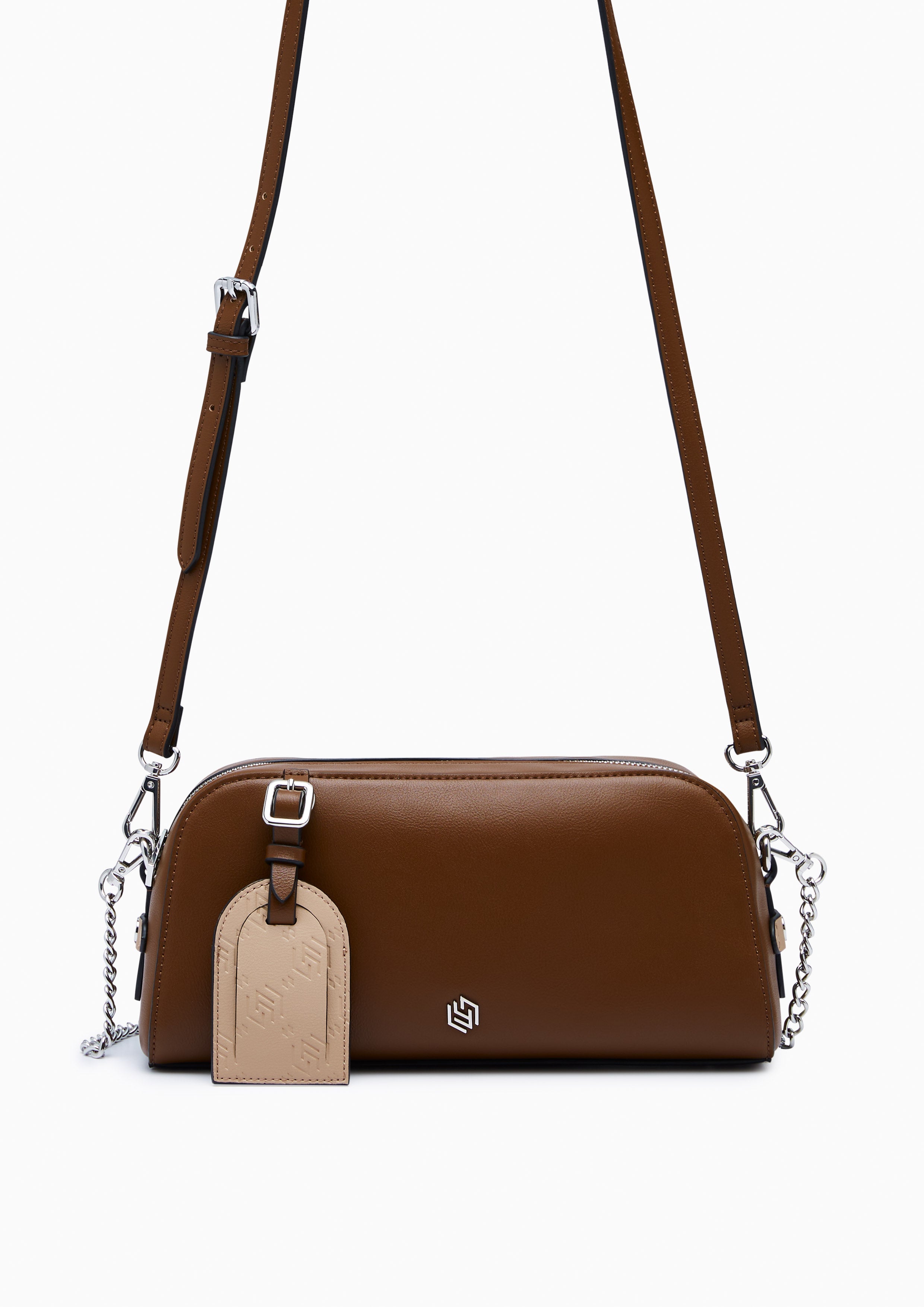 Zoll Infinite Chain Crossbody Bag - Dark Brown