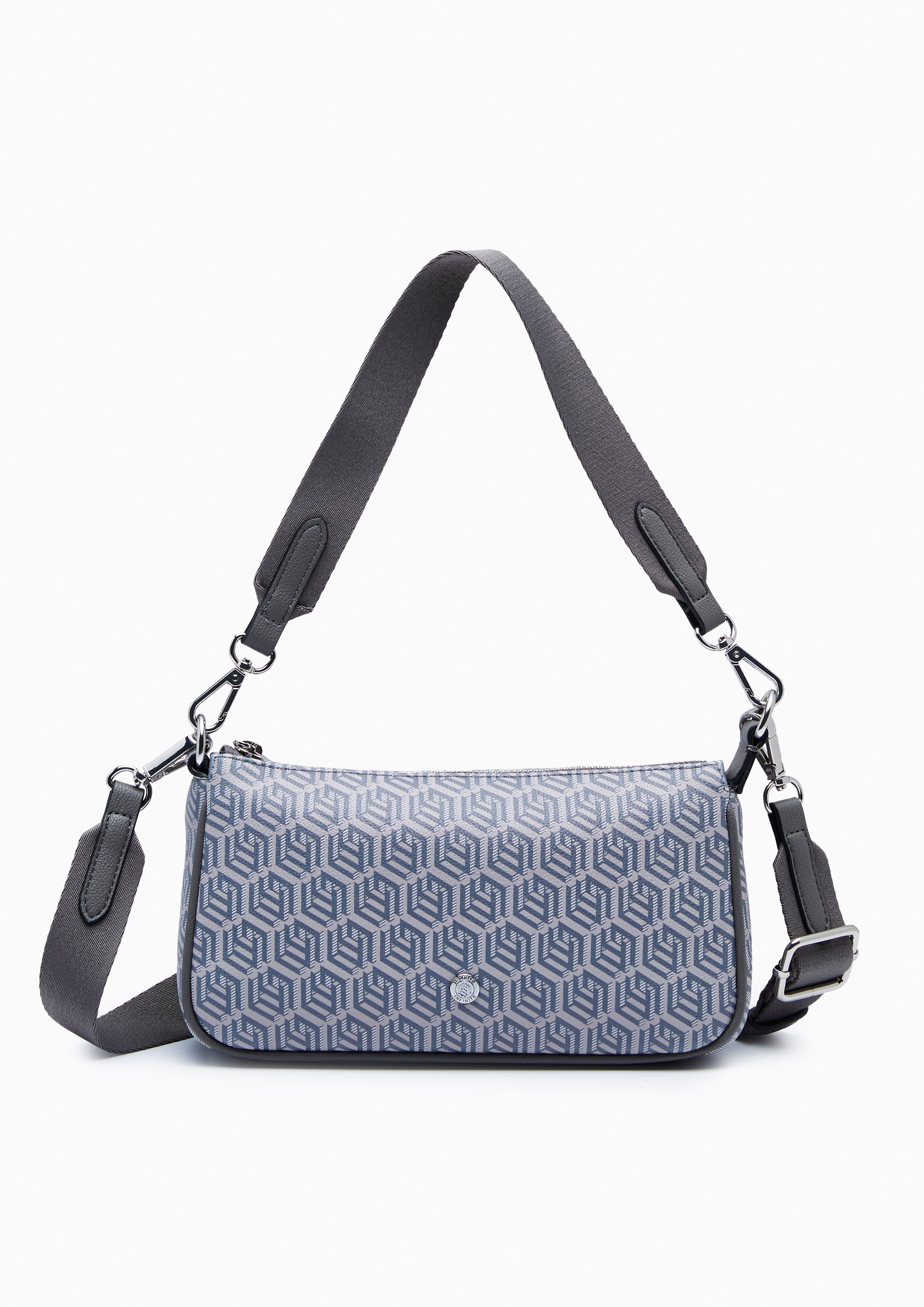 Zoll Infinite Zip Pouch Crossbody Bag - Printed Grey