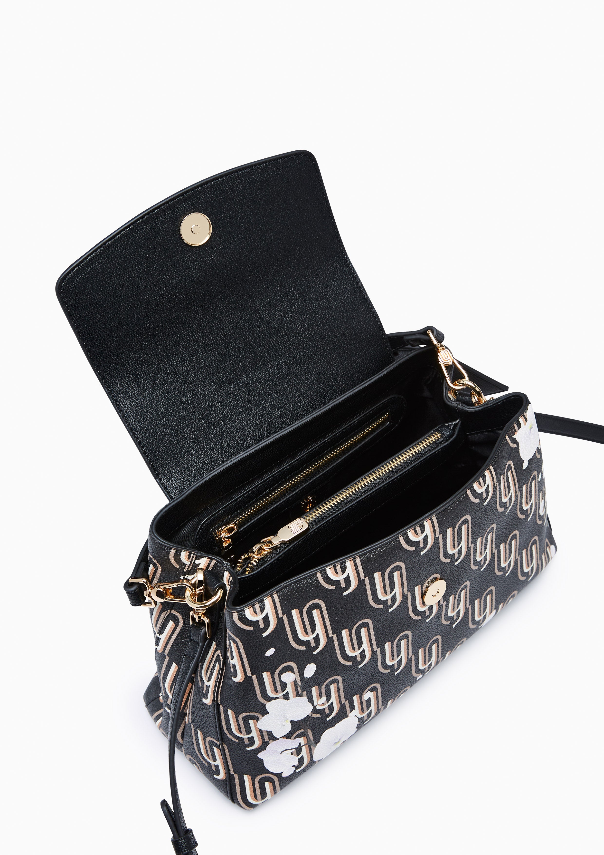Ivy Infinite Top Handle M Handbag - Printed Black