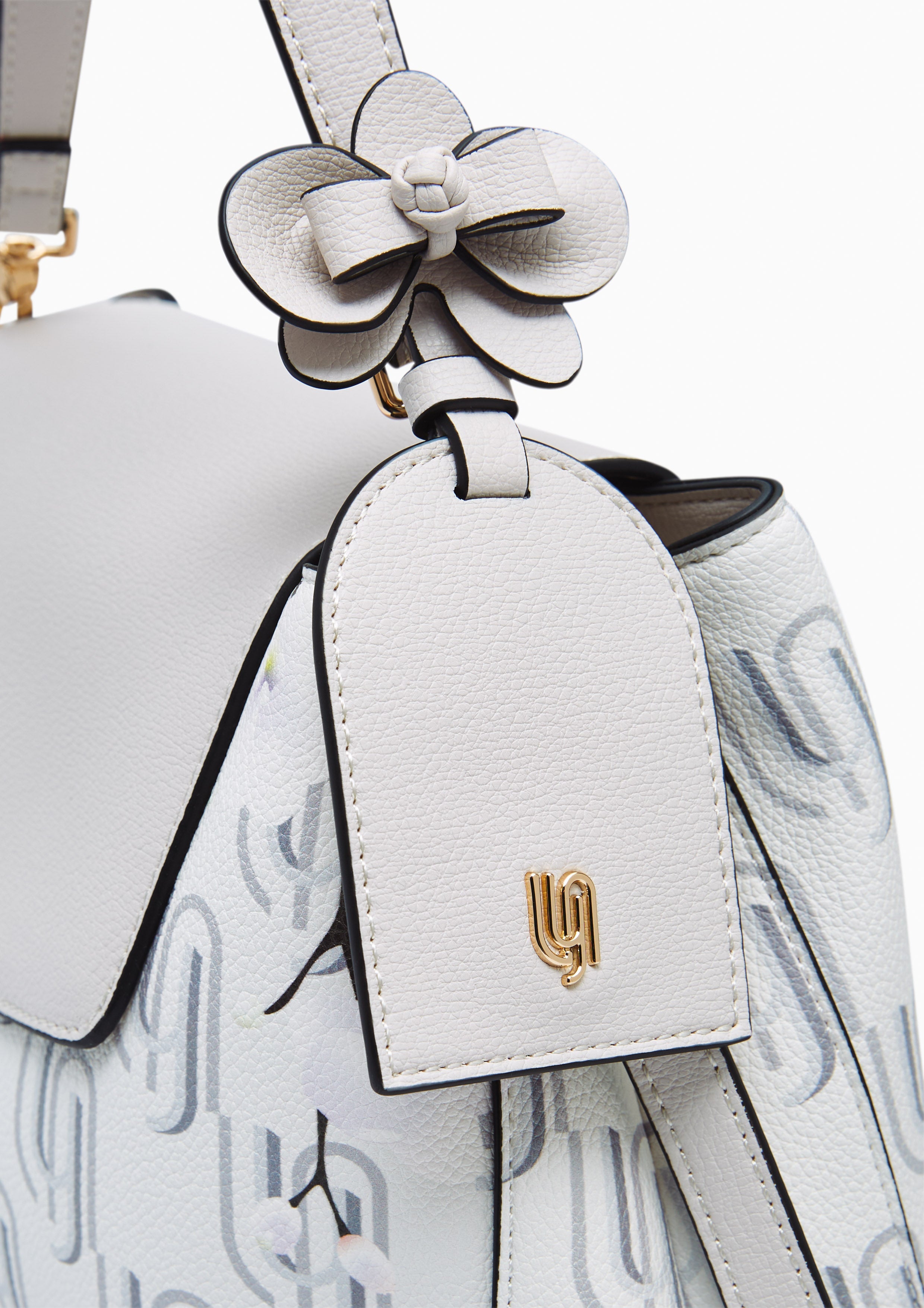 Ivy Infinite Top Handle M Handbag - Printed Grey