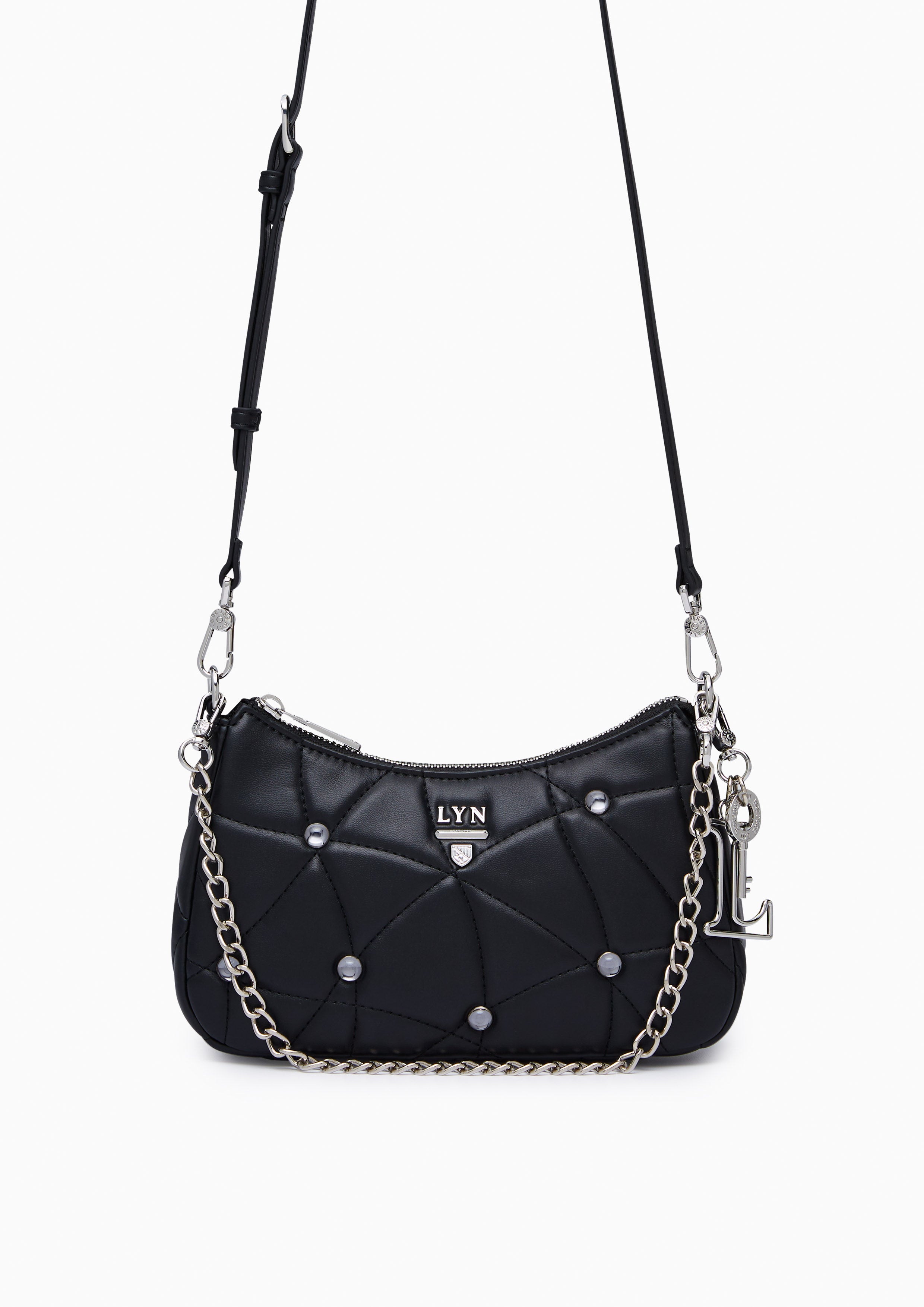Tricia Avant Quilted Shoulder Bag - Black