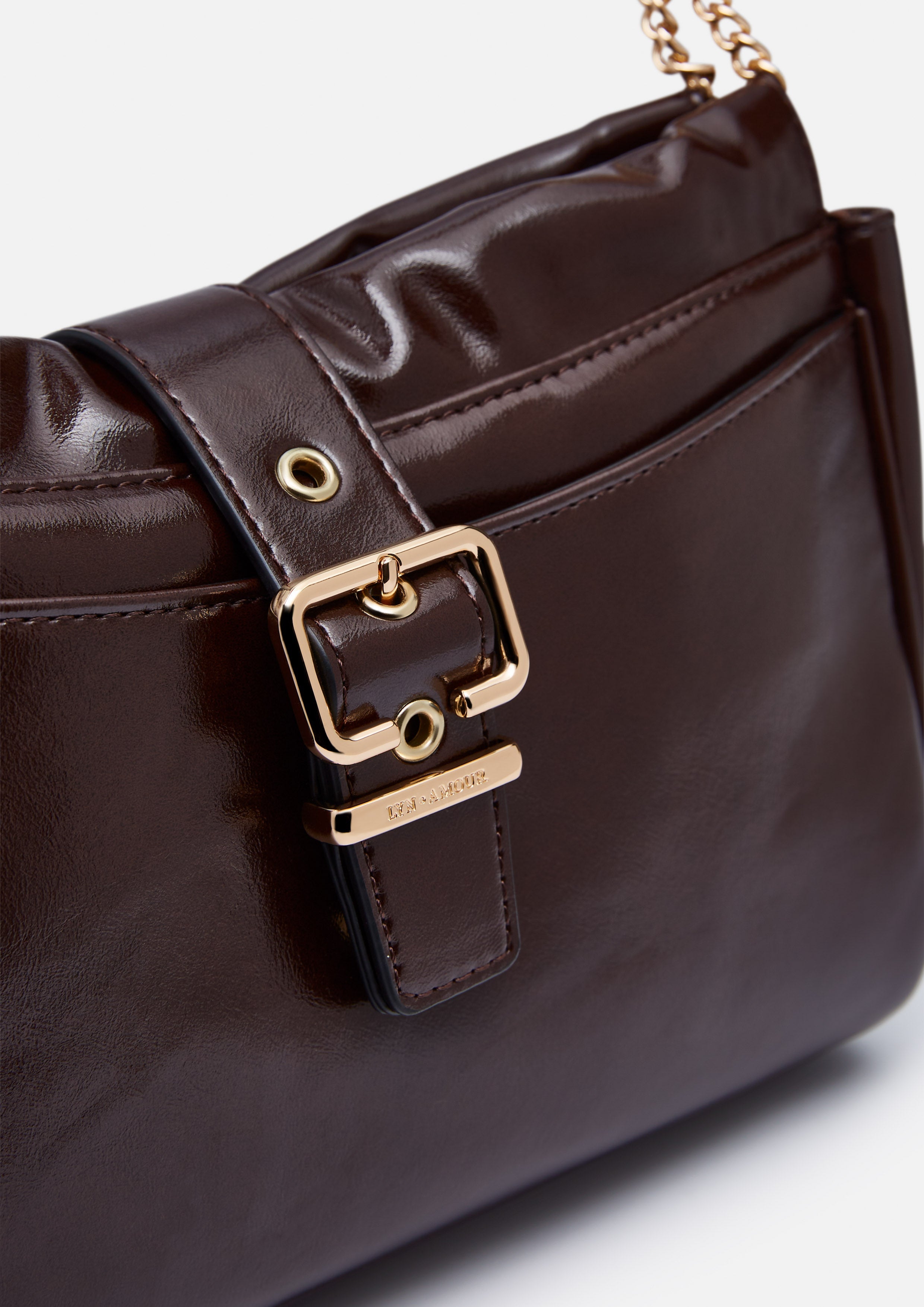 Sedara S Shoulder Bag - Dark Brown