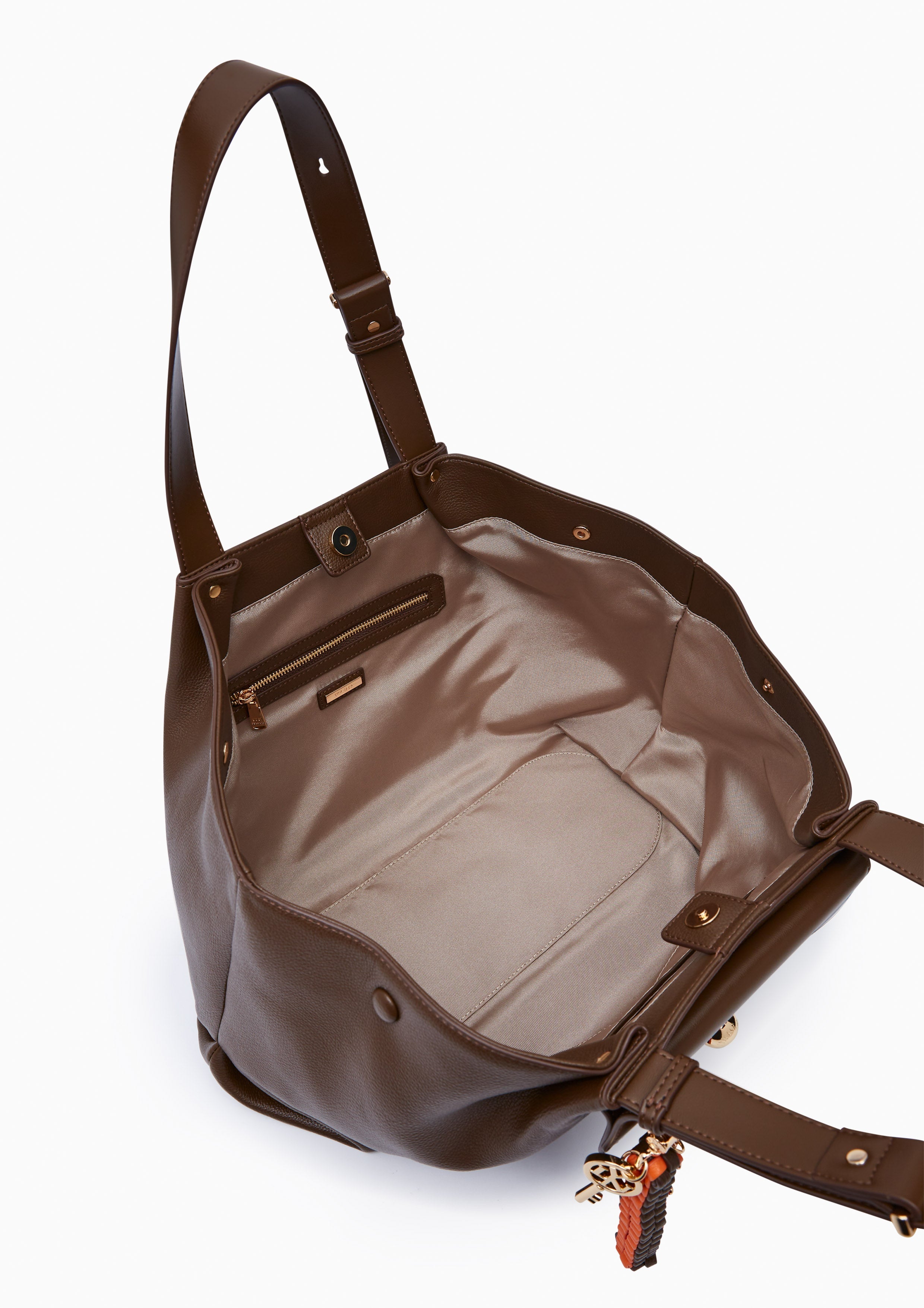 Malindi Large Shoulder Bag - Dark Brown