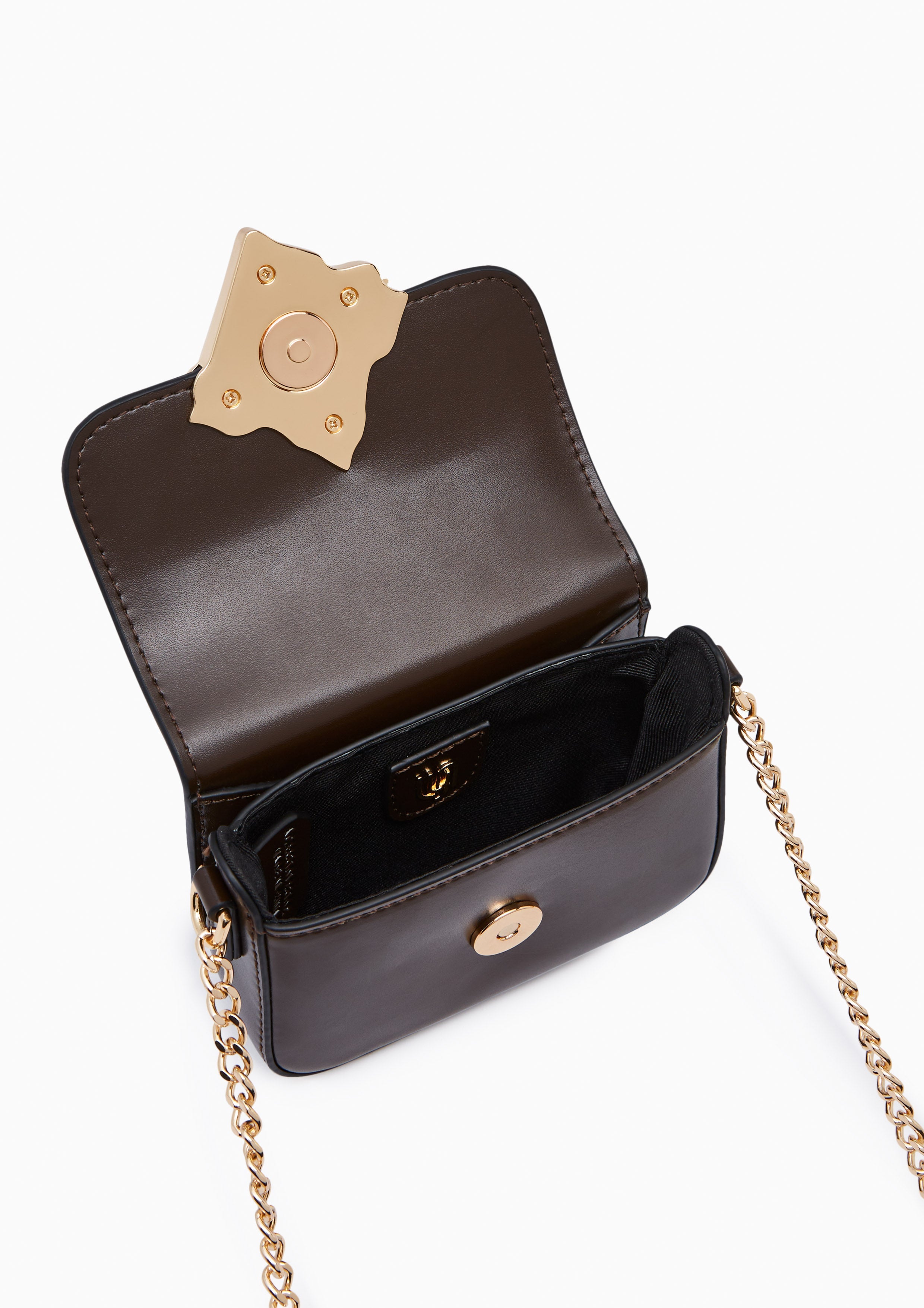 Voda Infinite Mini Crossbody Bag - Dark Brown