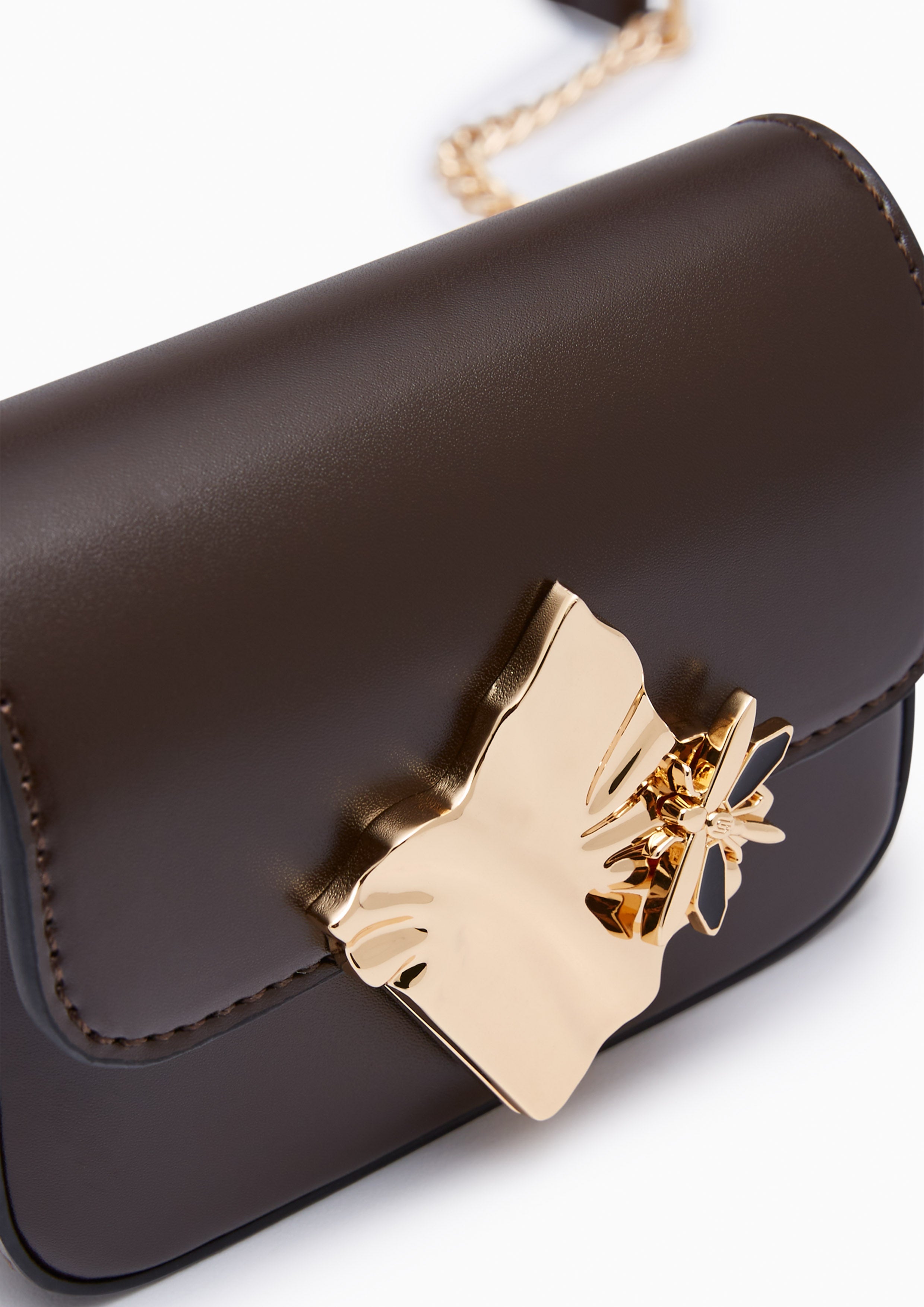 Voda Infinite Mini Crossbody Bag - Dark Brown