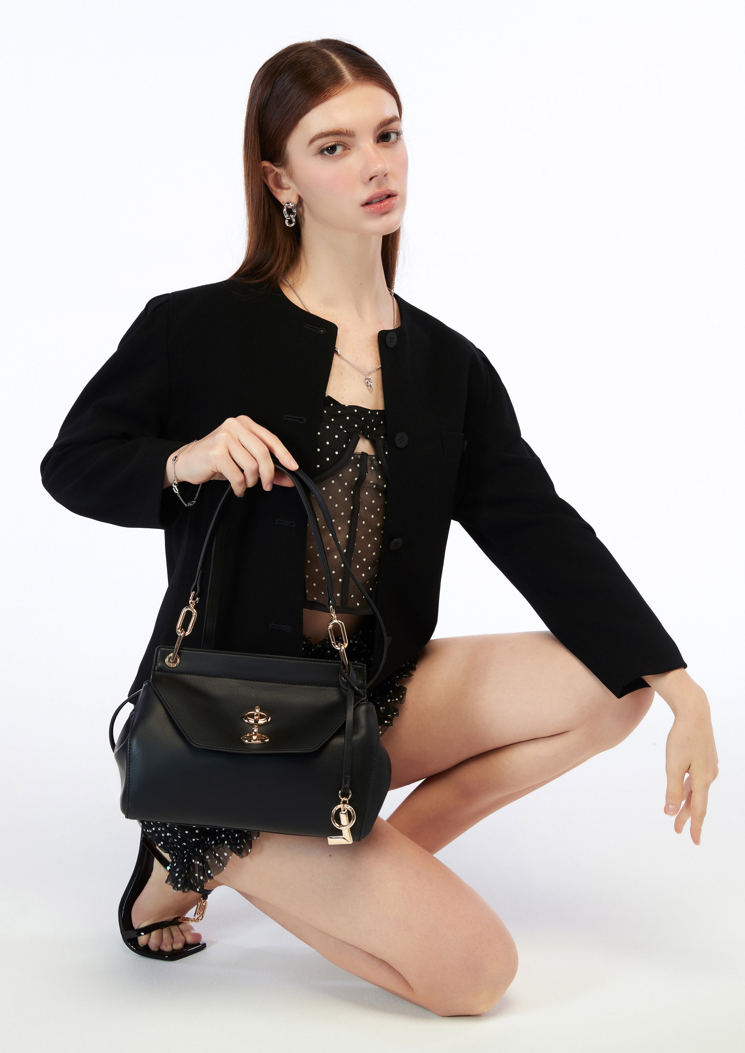 Jardin Top Handle S Handbag - Black