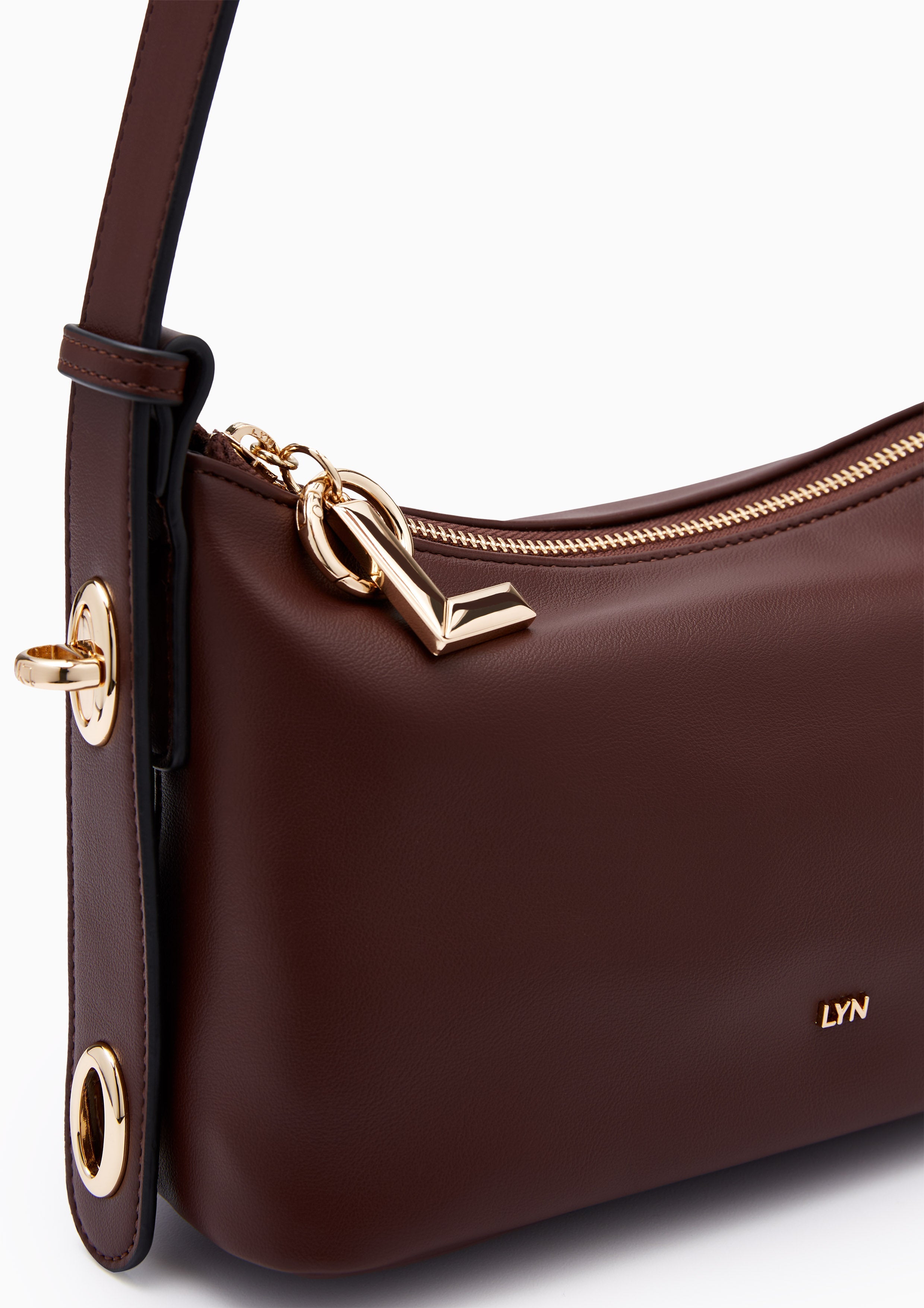 Jardin M Shoulder Bag - Dark Brown