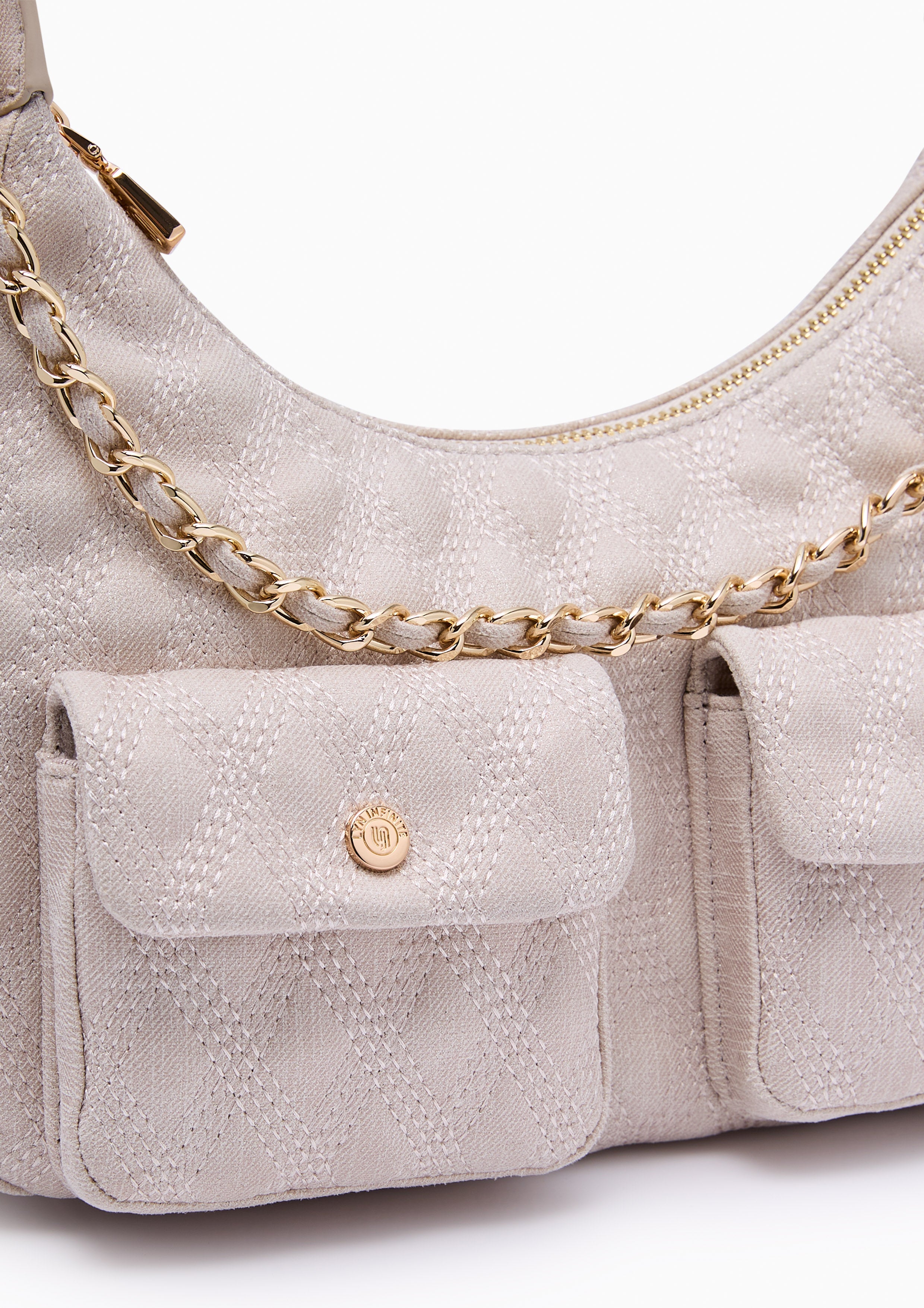 Andreana Infinite M Shoulder Bag - Light Beige