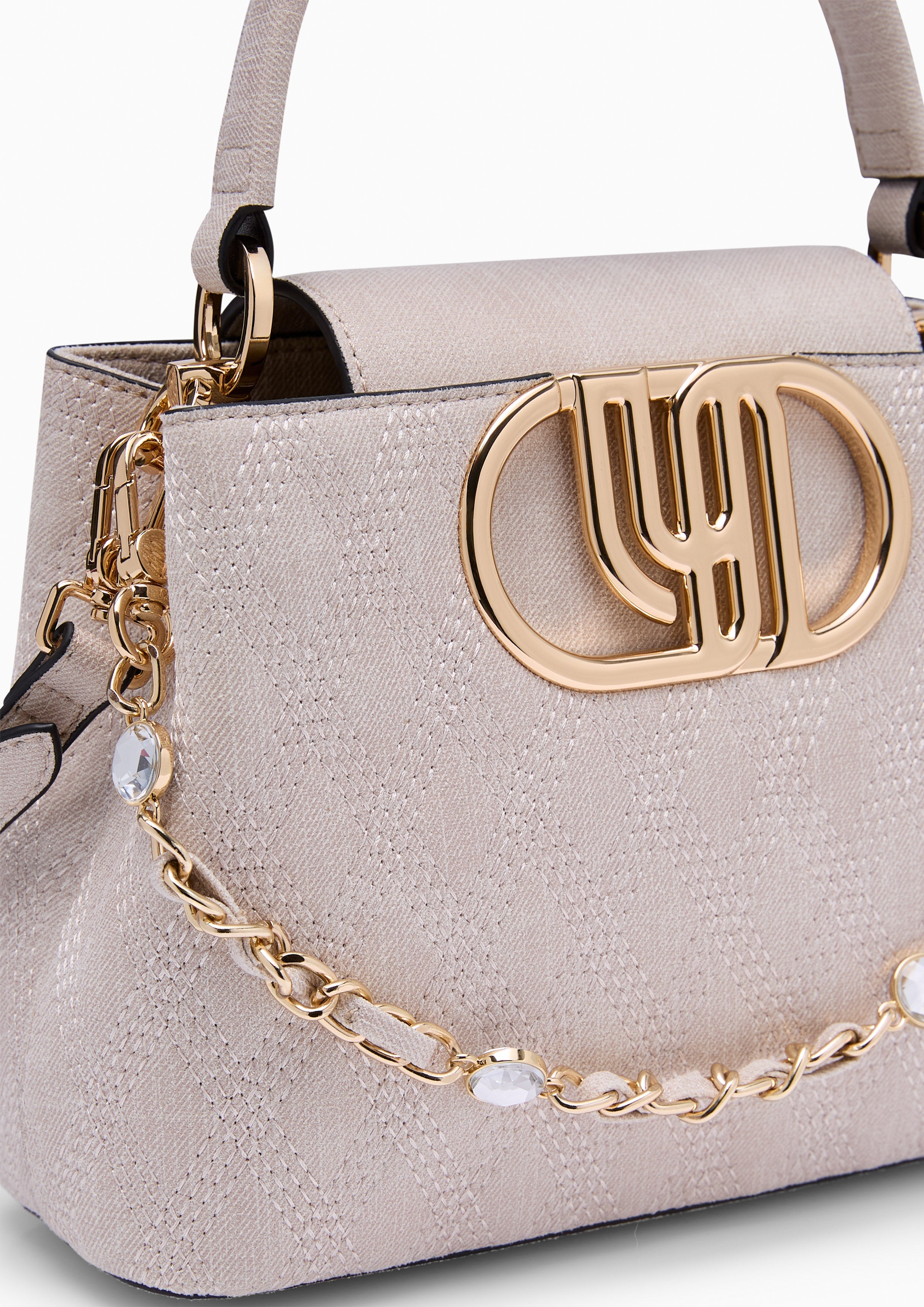 Andreana Infinite Top Handle Handbag - Light Beige