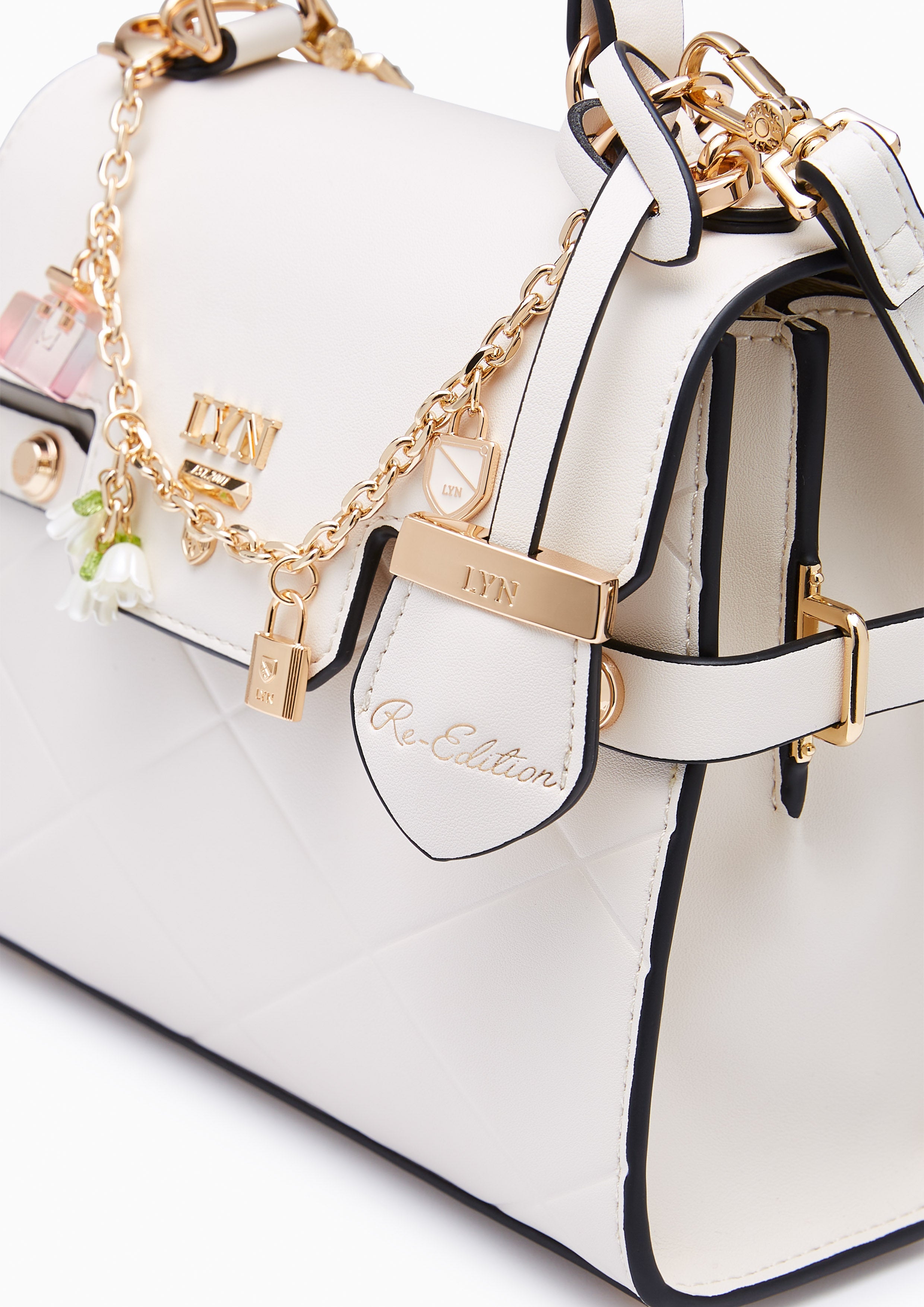 Perfume Fineness Top S Handbag - Ivory