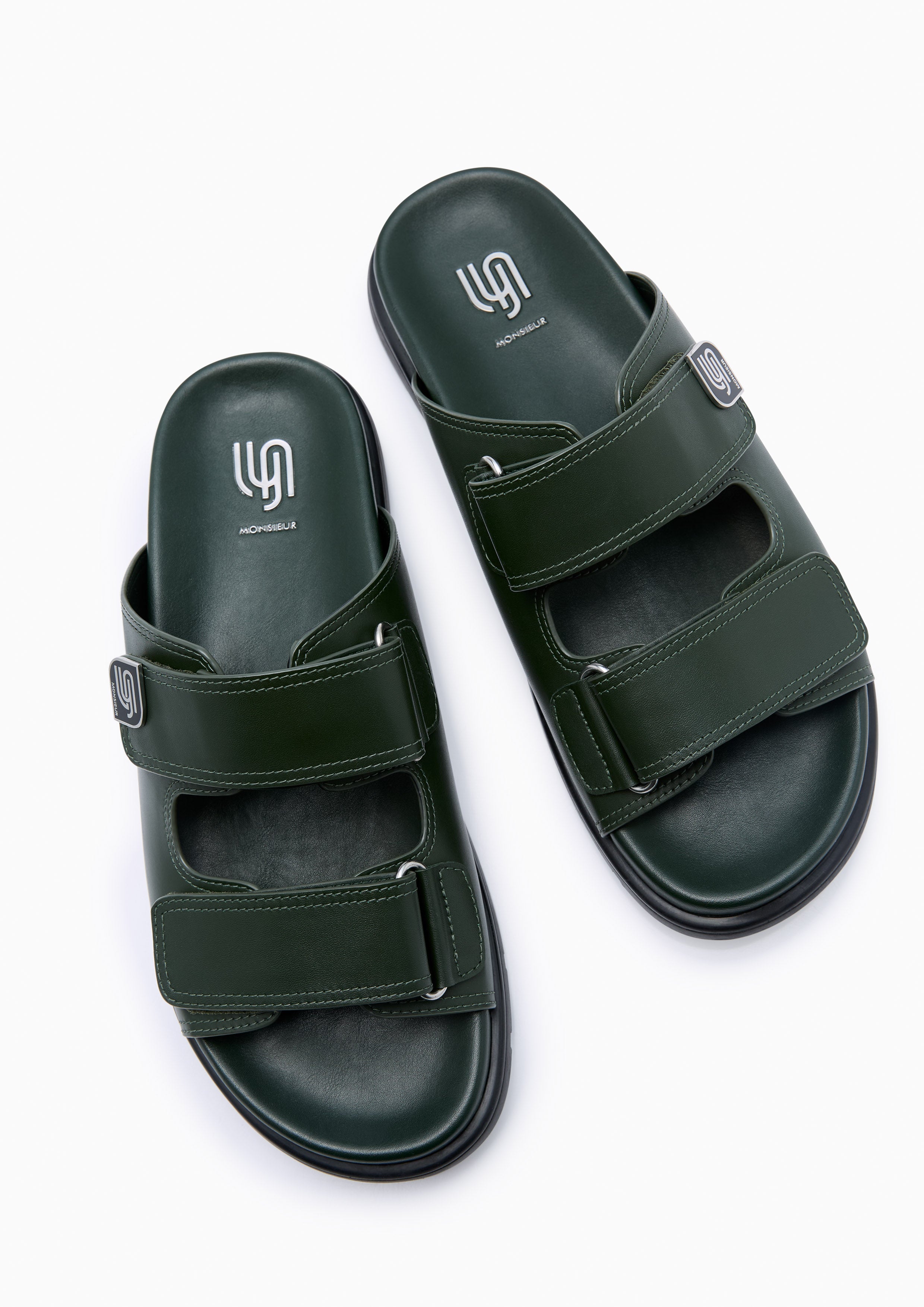 Safar Infinite Flats And Sandals - Dark Green