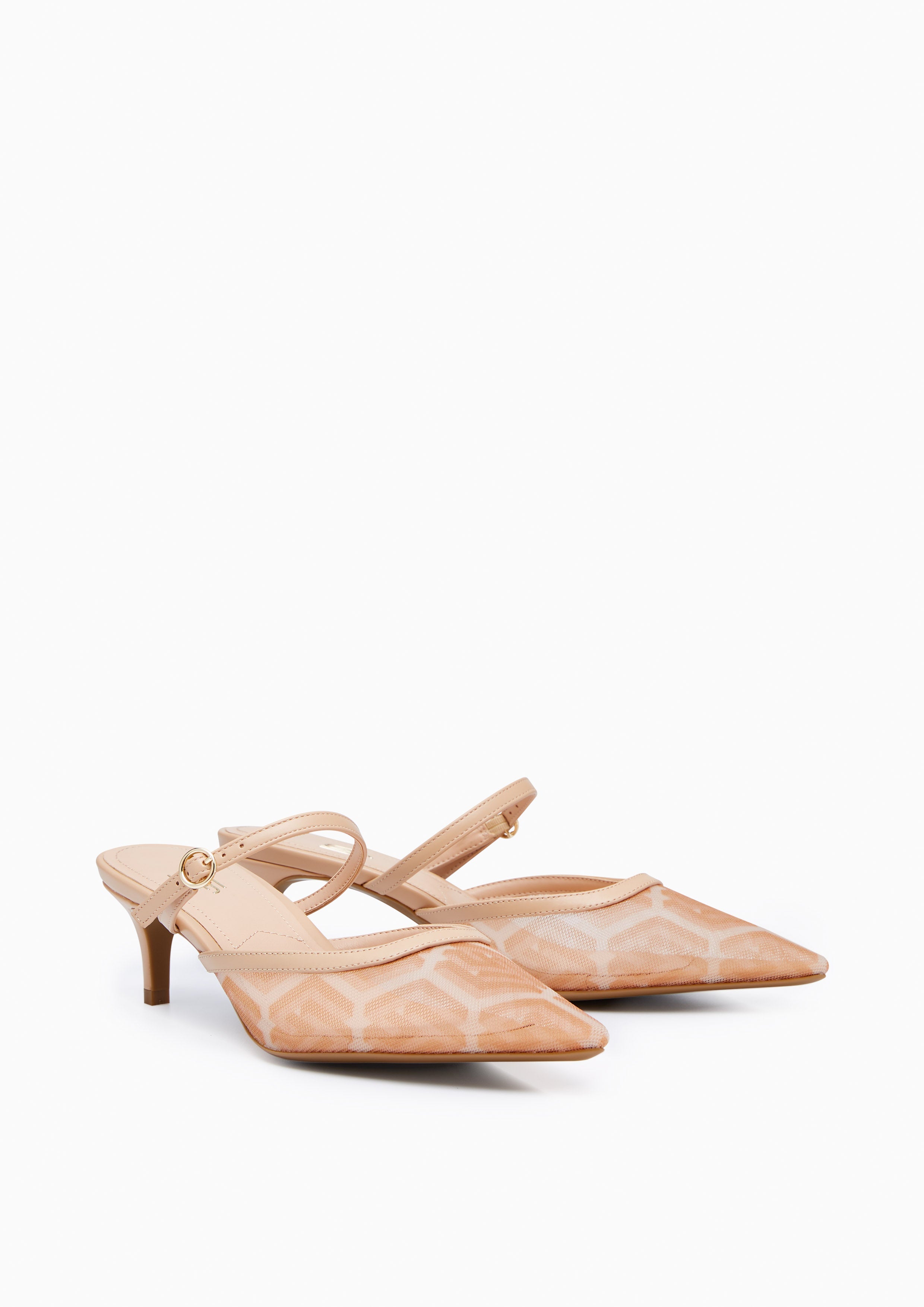 Ada Infinite Heels - Printed Beige