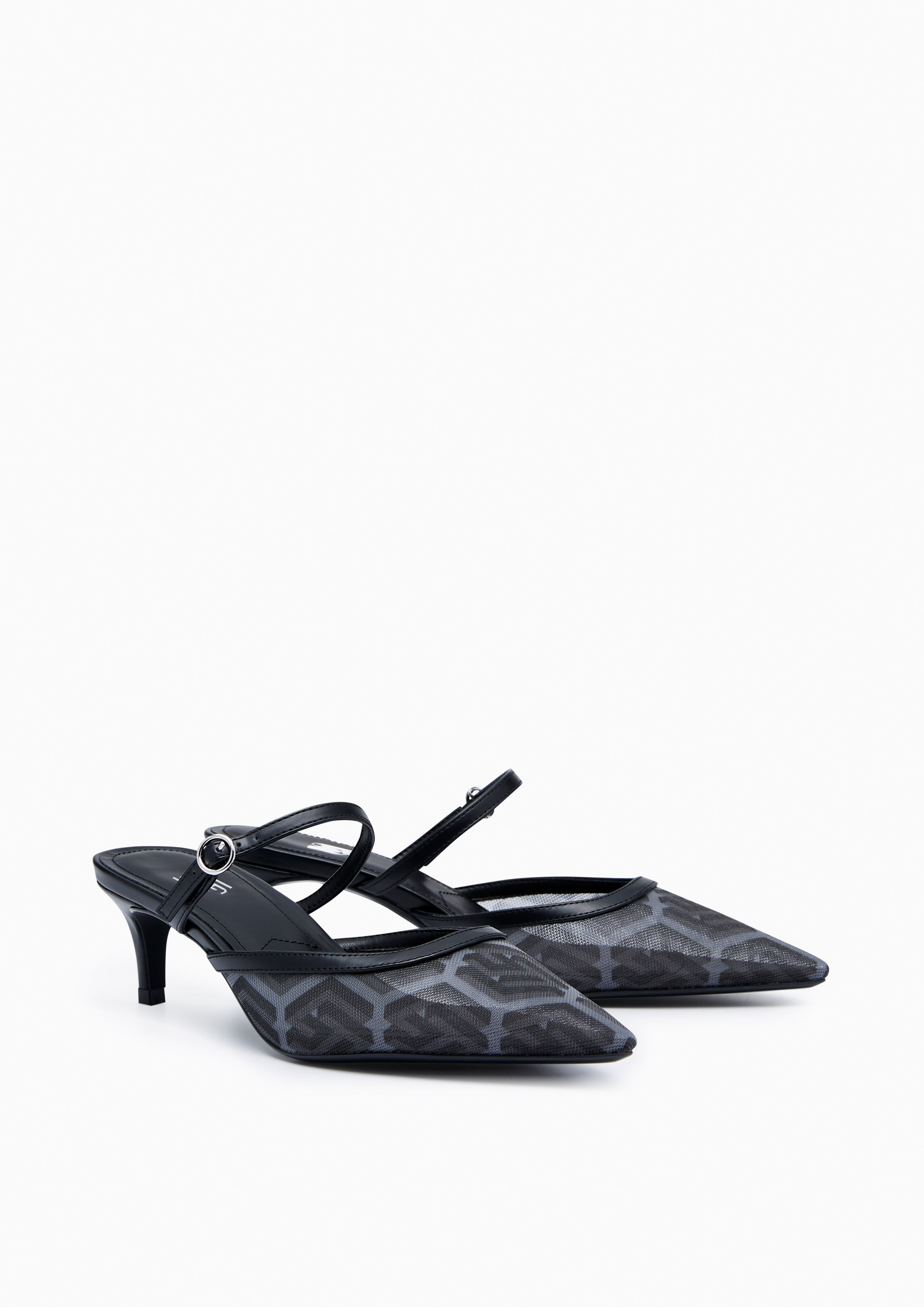 Ada Infinite Heels - Printed Black