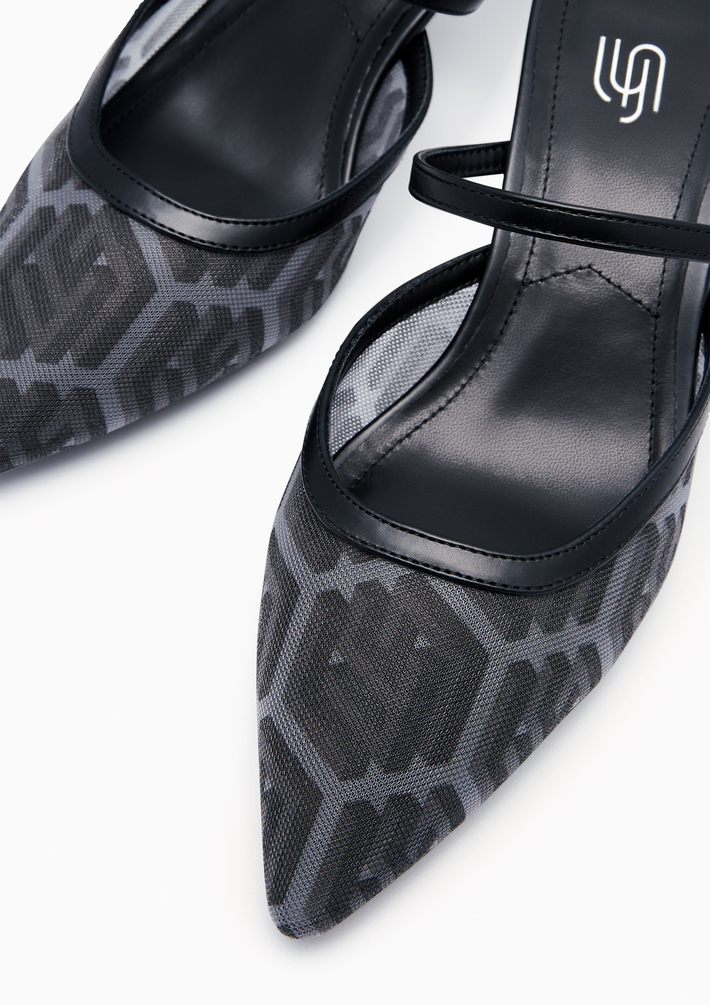 Ada Infinite Heels - Printed Black