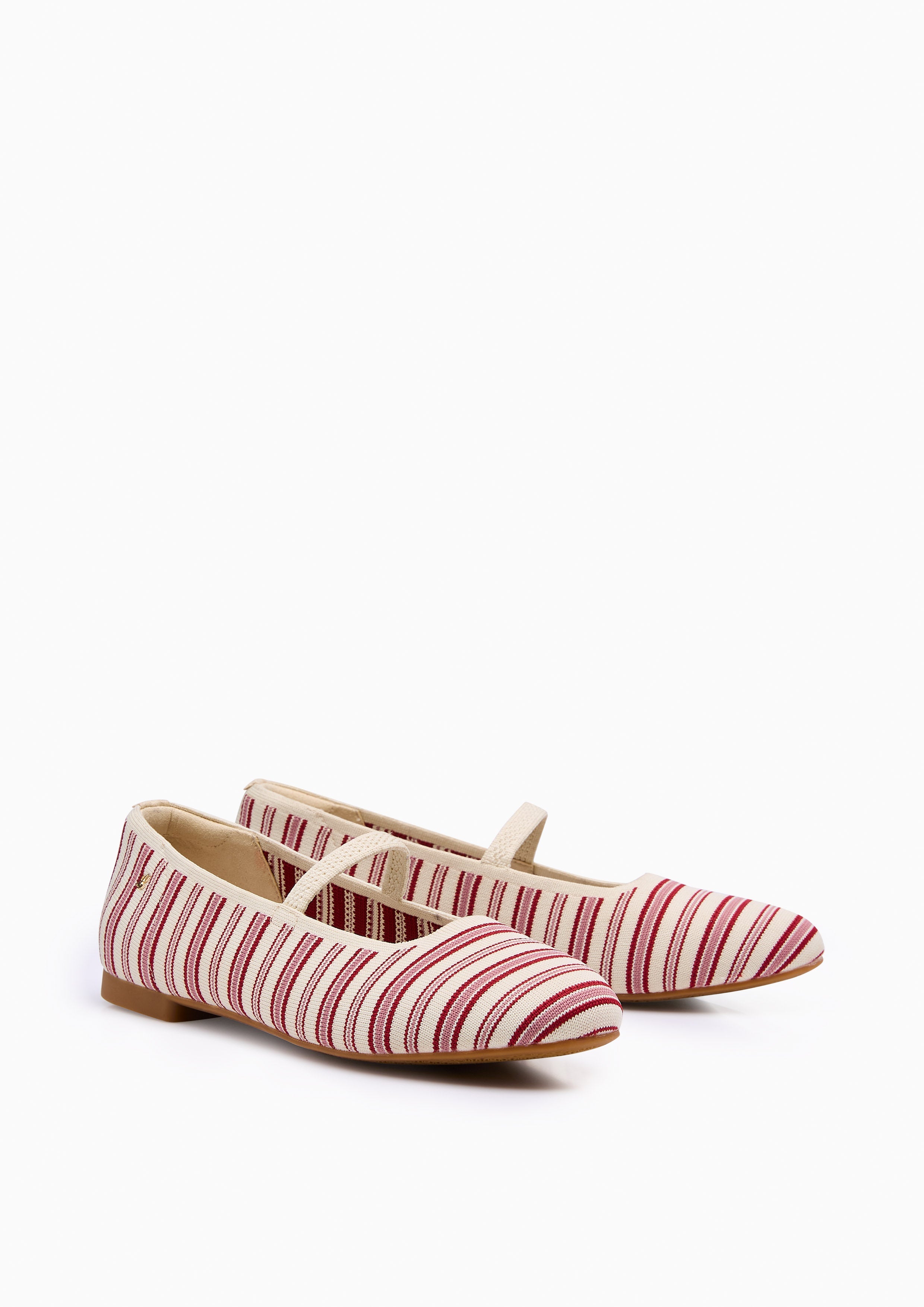 Gloria Flats And Sandals - Striped Red