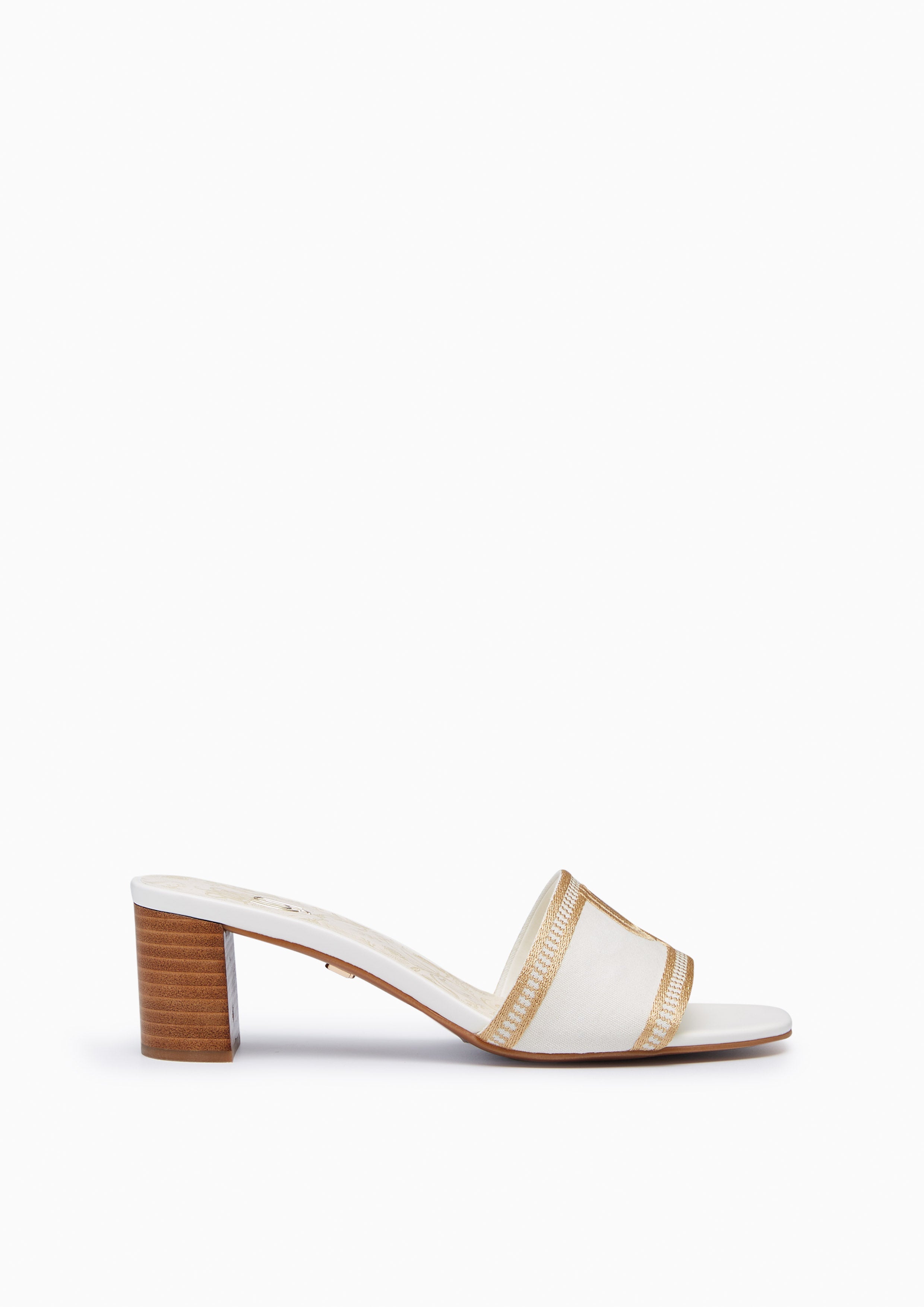 Maiden Mid Stack Infinite Flats And Sandals - Ivory