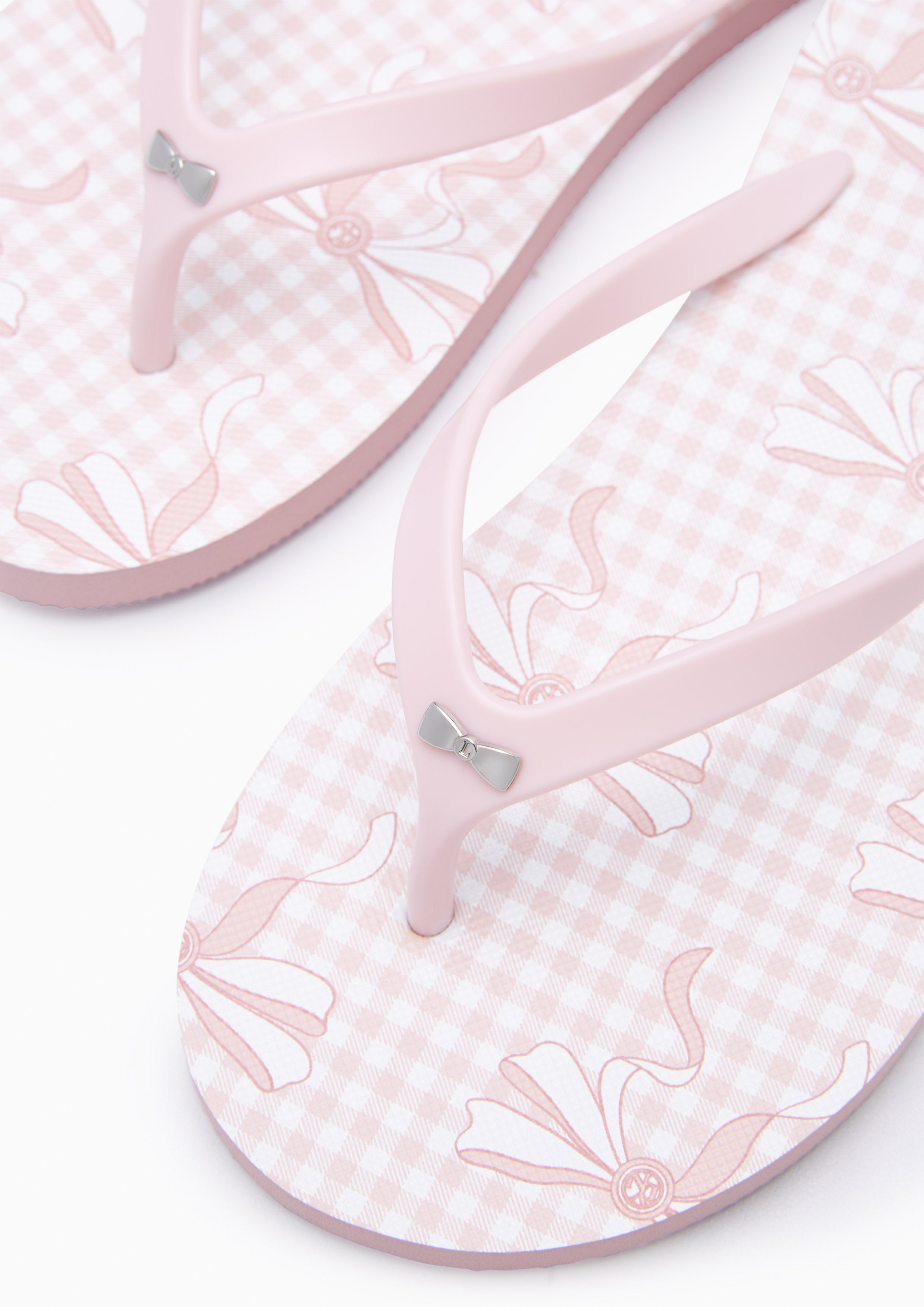 Summer Beach'26 Flats And Sandals - Printed Pink