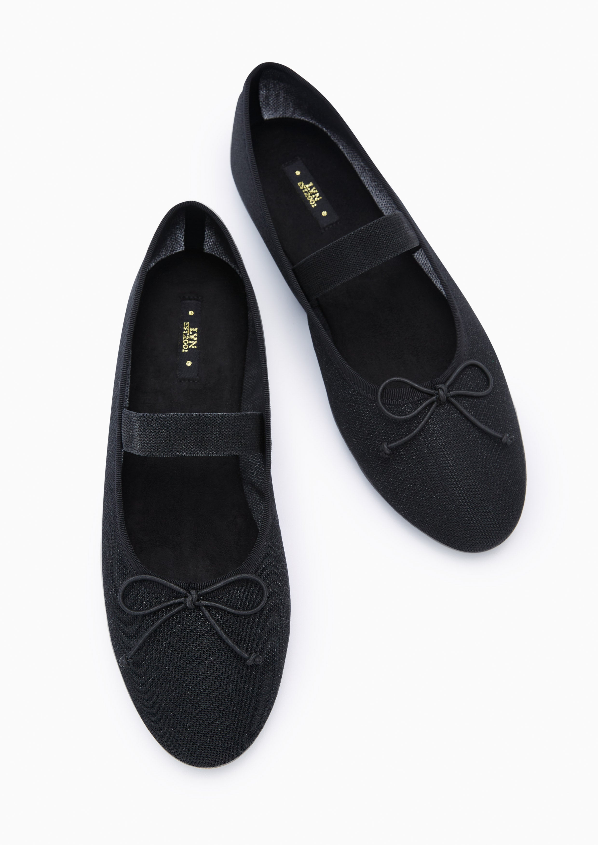 Gini Ballet Flats And Sandals - Glitter Black