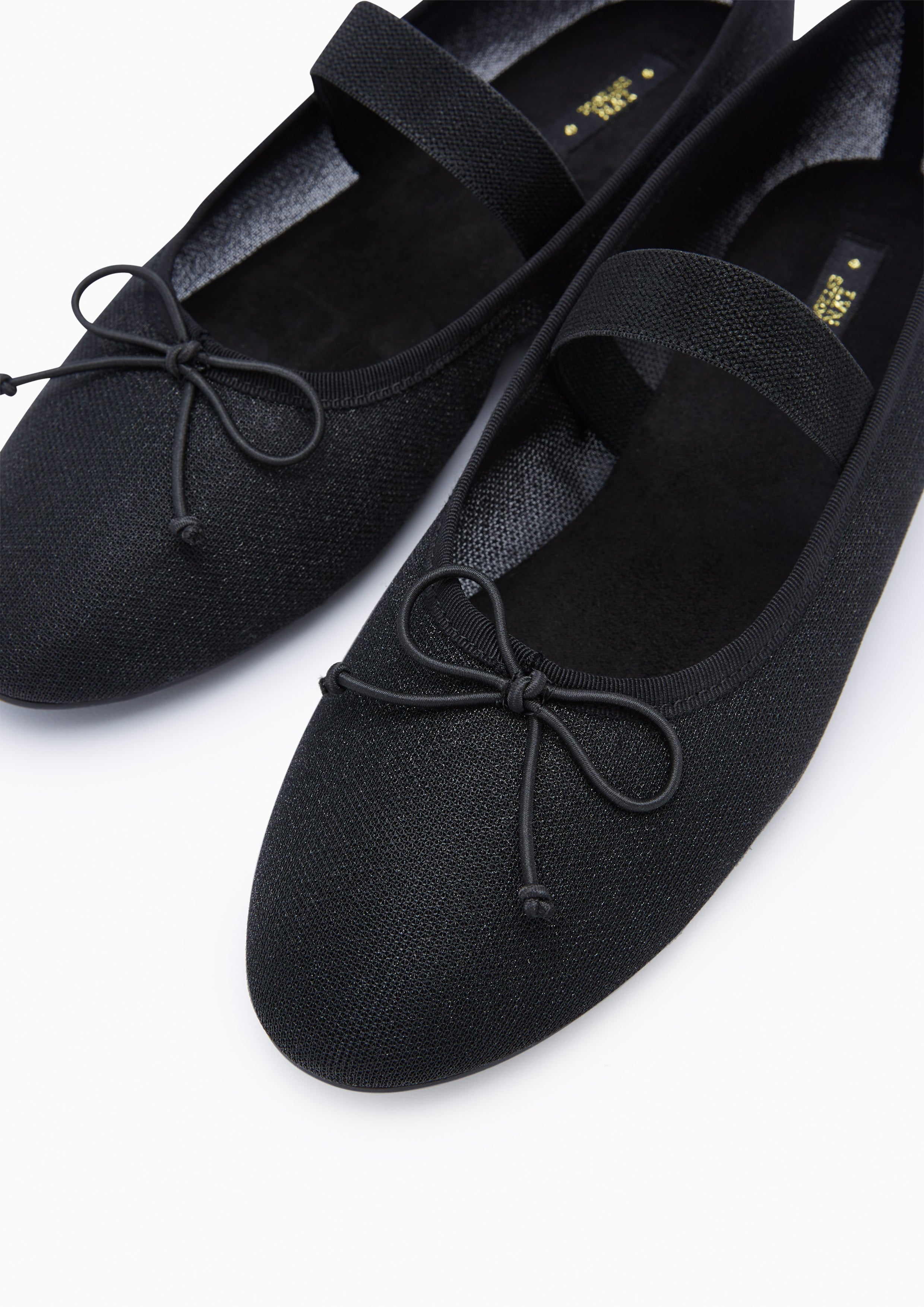 Gini Ballet Flats And Sandals - Glitter Black