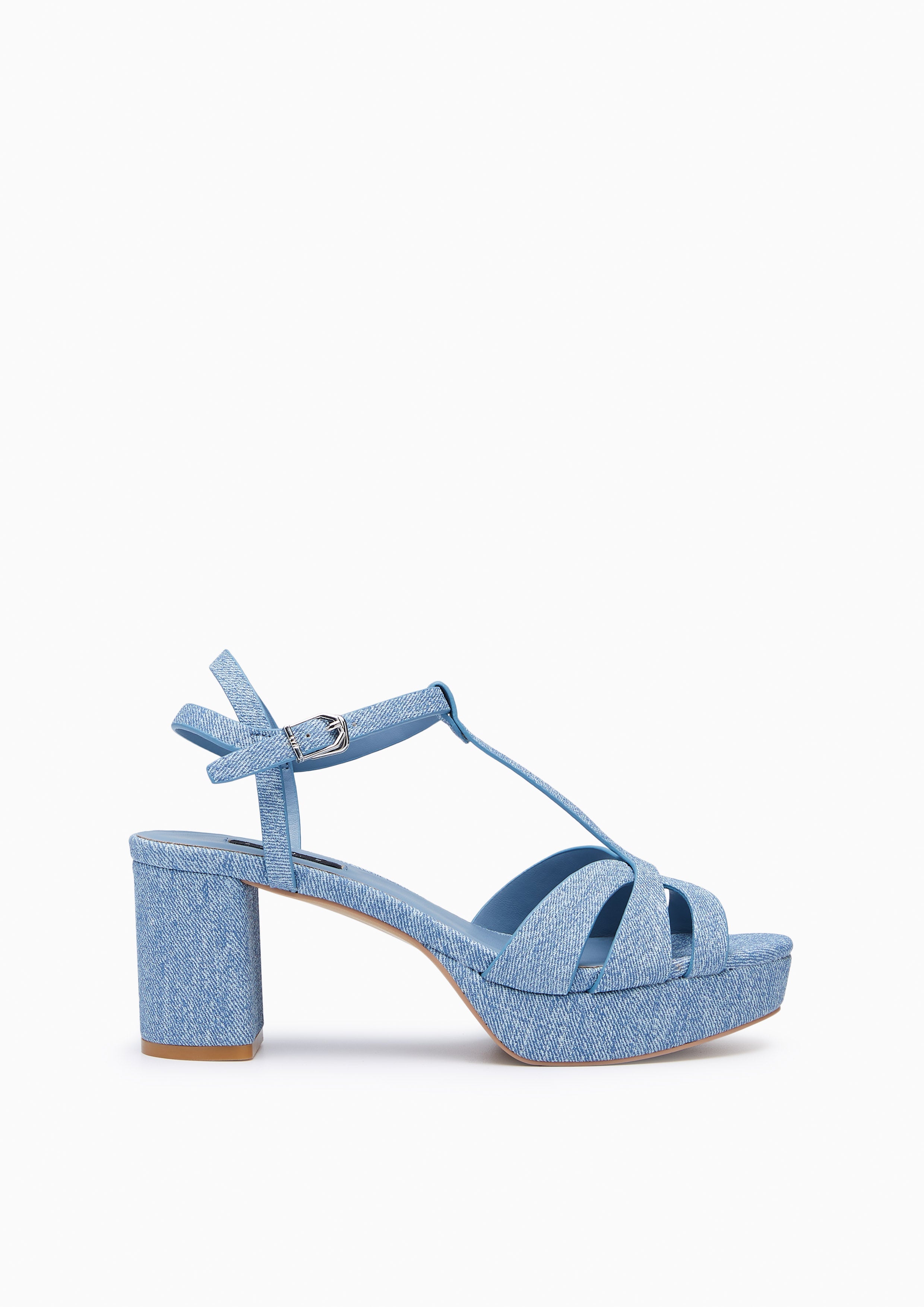 Sabella Mid Denim Flats And Sandals - Blue Variation 2