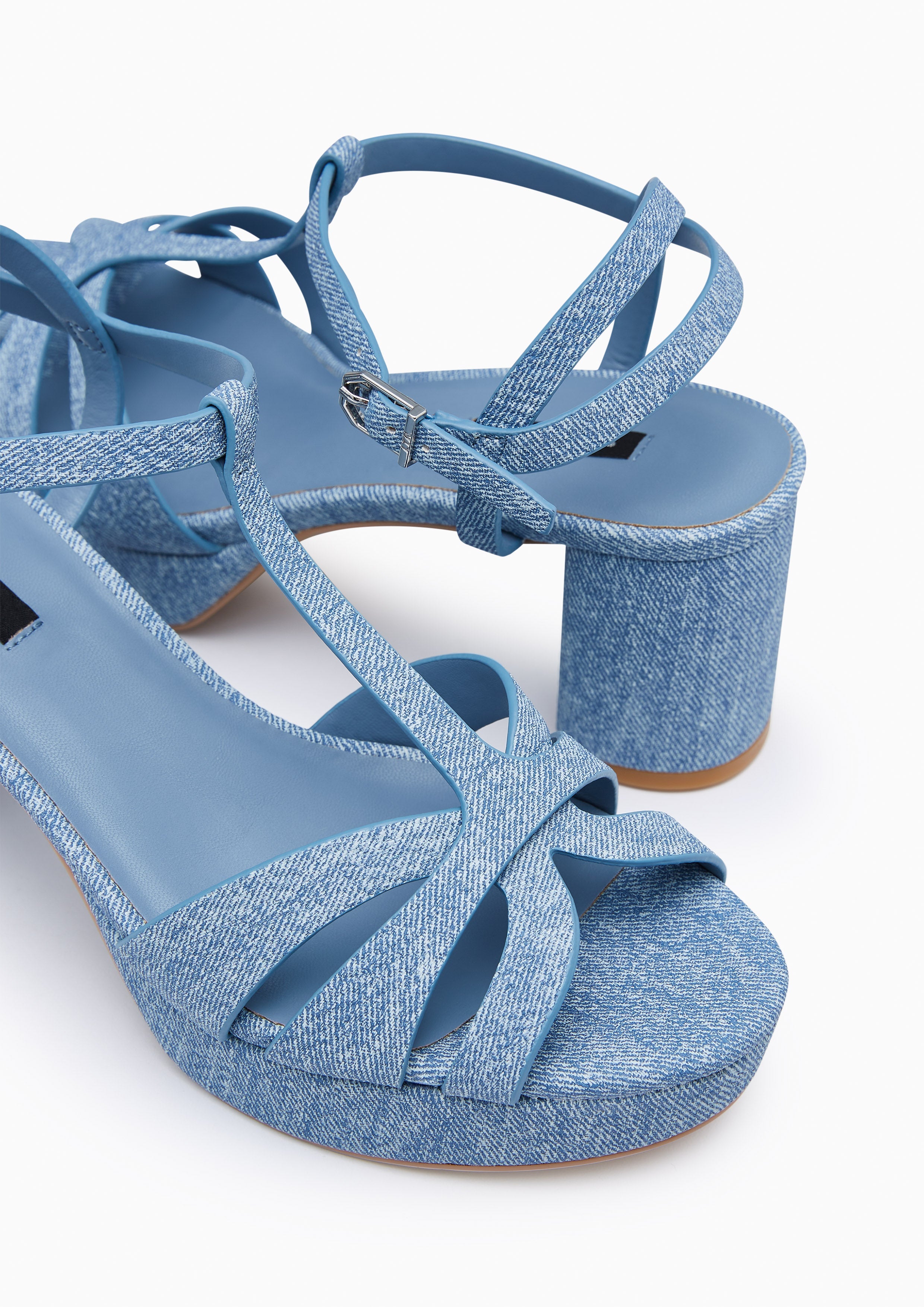 Sabella Mid Denim Flats And Sandals - Blue Variation 2