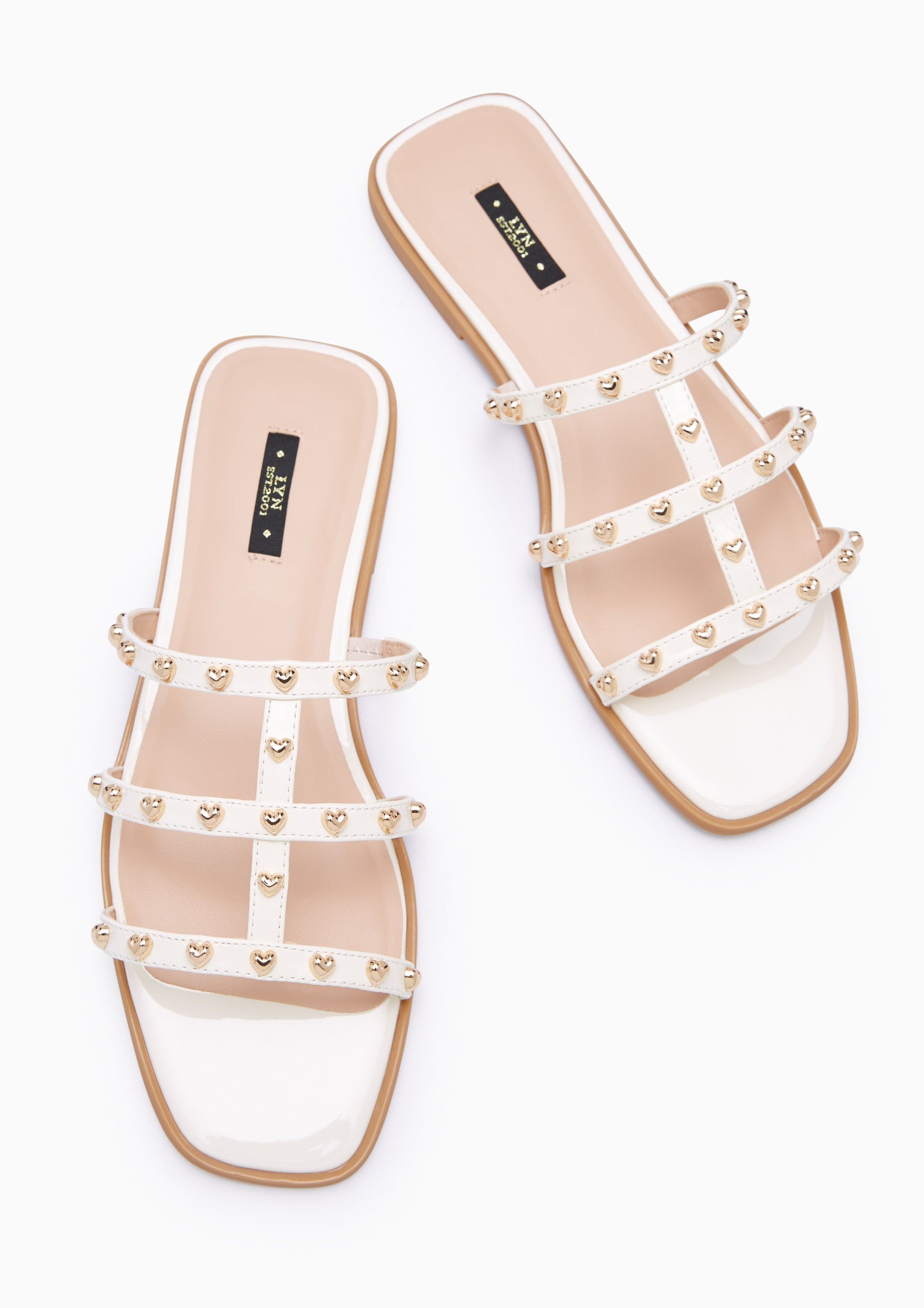 Linda Love Flat Flats And Sandals - Ivory