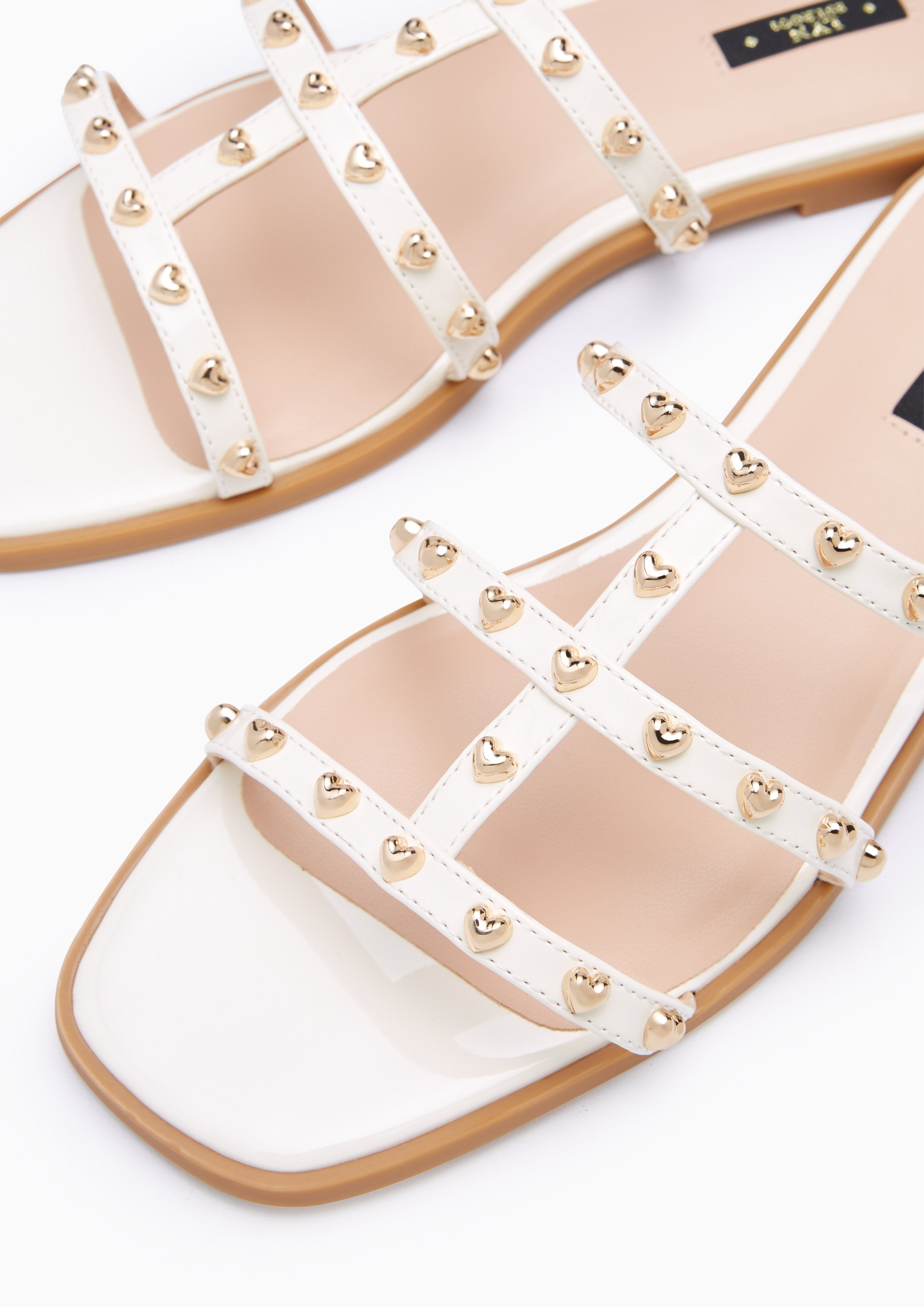 Linda Love Flat Flats And Sandals - Ivory