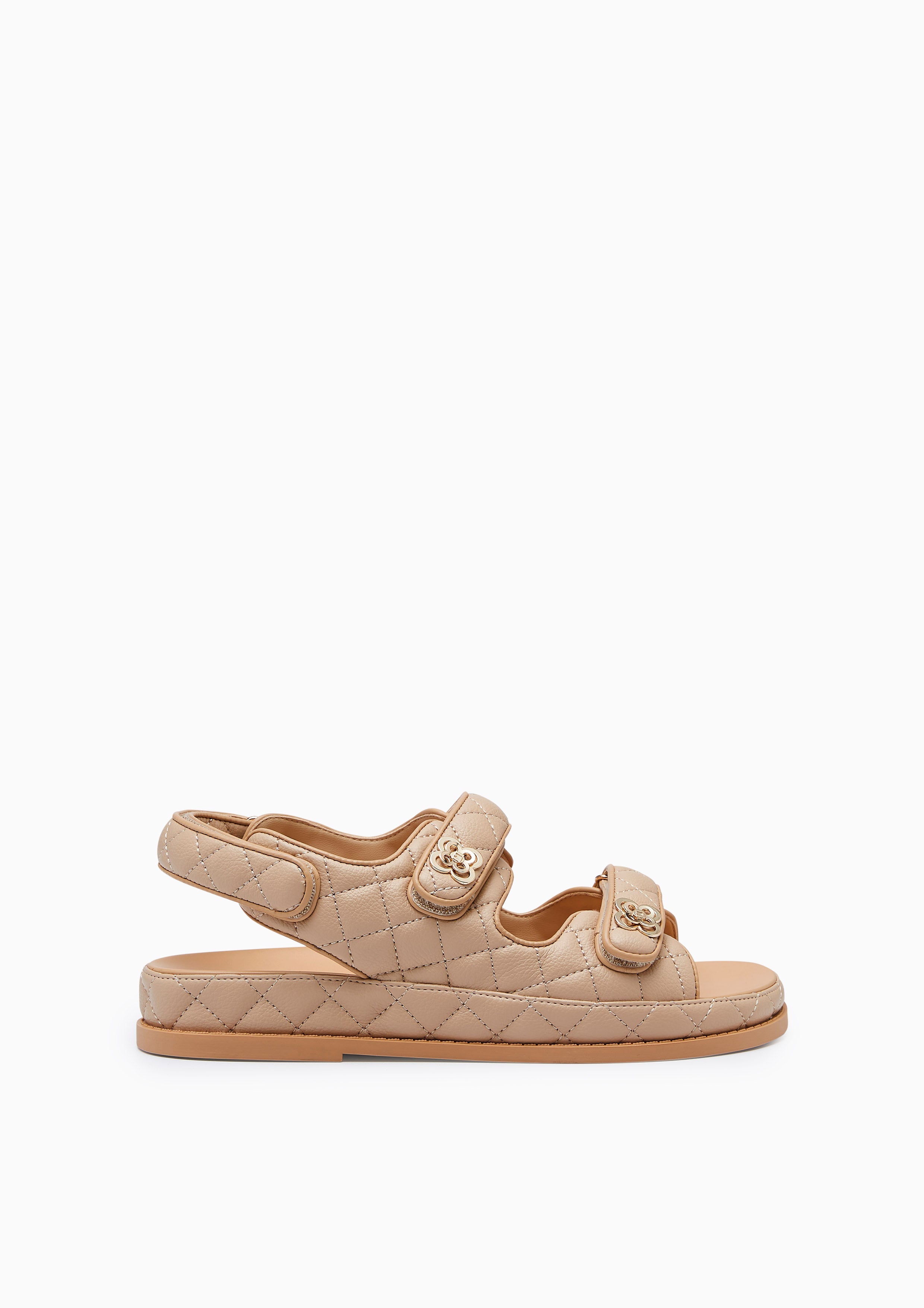 Lexi Binding Flats And Sandals - Beige