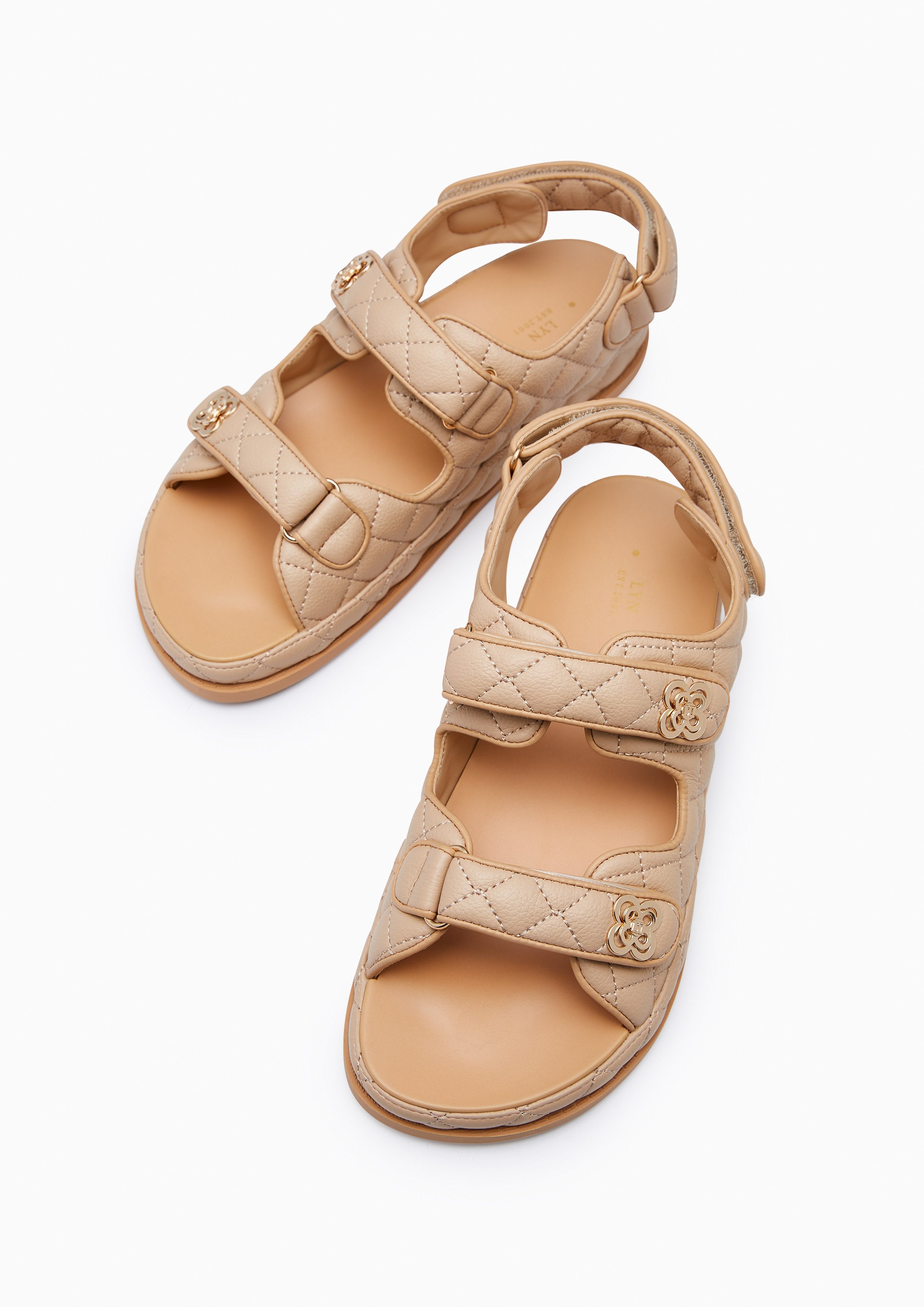 Lexi Binding Flats And Sandals - Beige