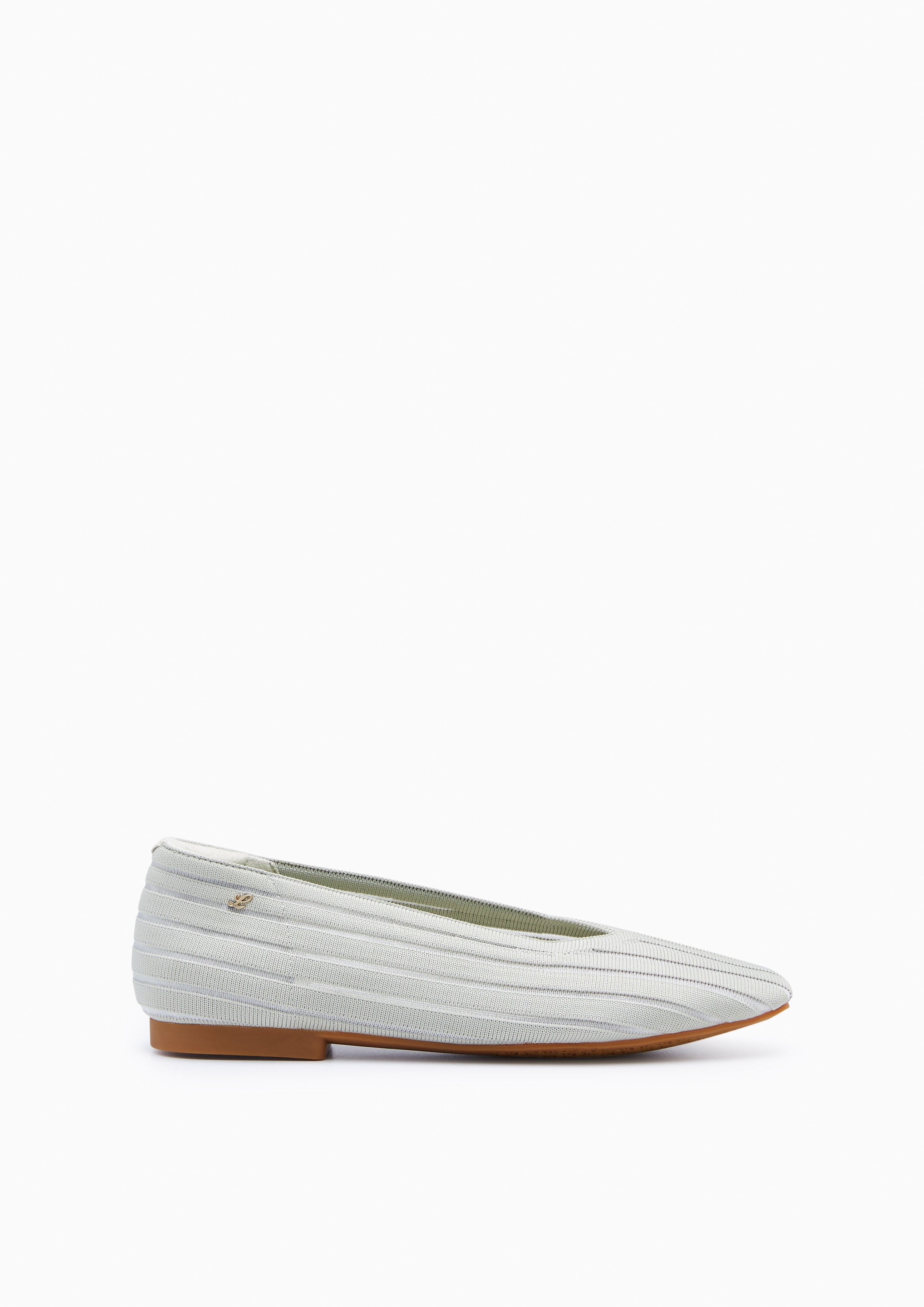 Charm Stripe Flats And Sandals - Light Green