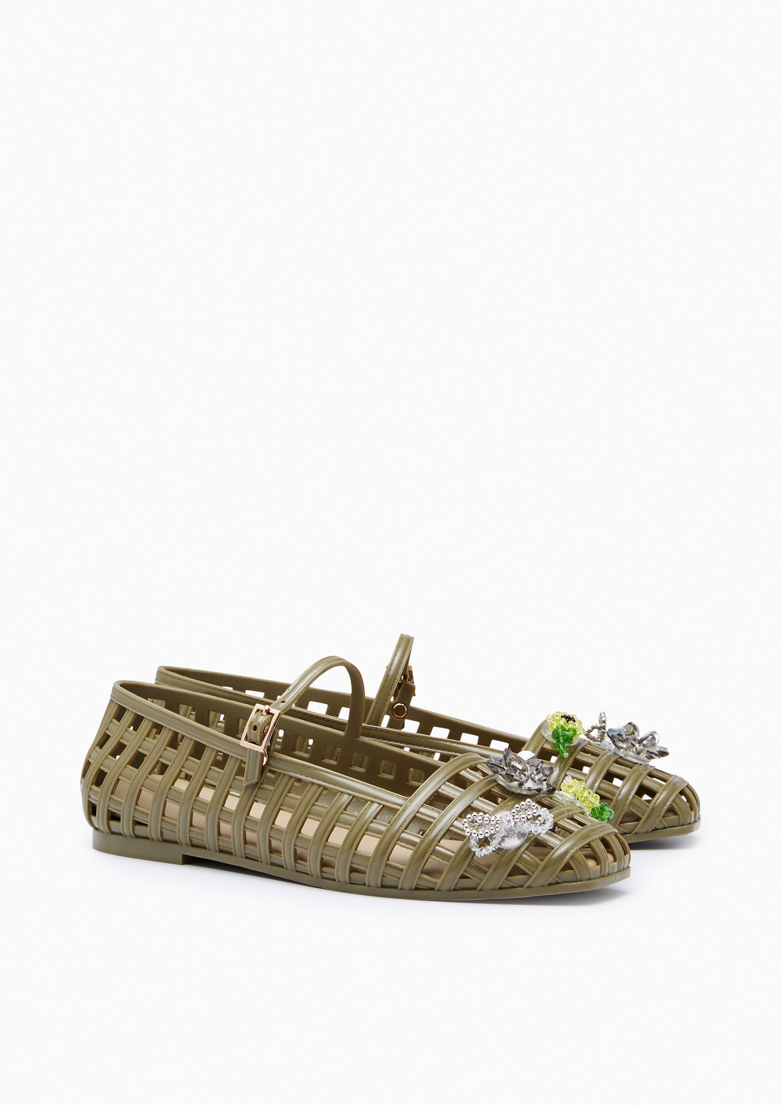 Jellaty Ballet Flats And Sandals - Dark Green