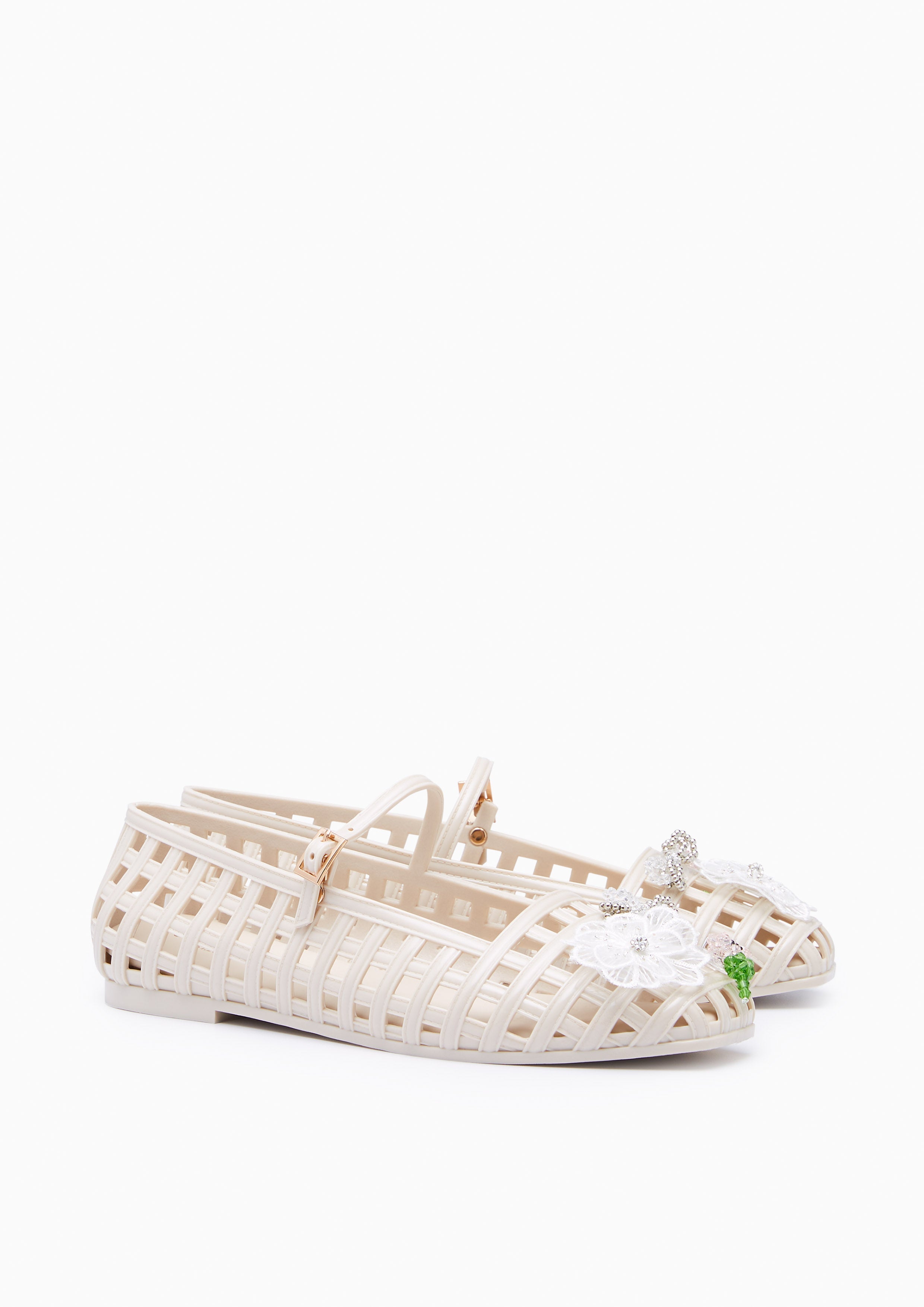 Jellaty Ballet Flats And Sandals - Ivory