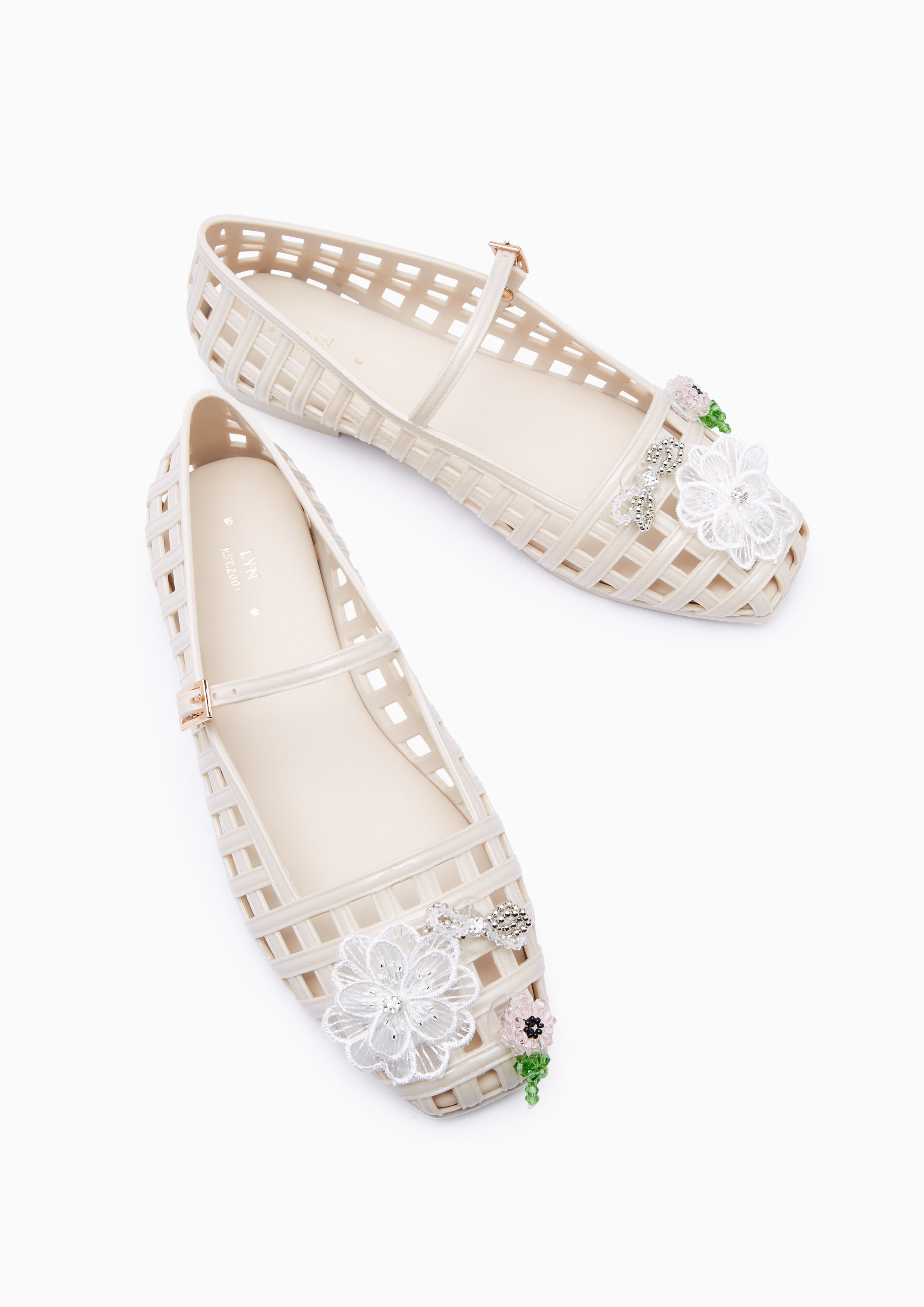Jellaty Ballet Flats And Sandals - Ivory