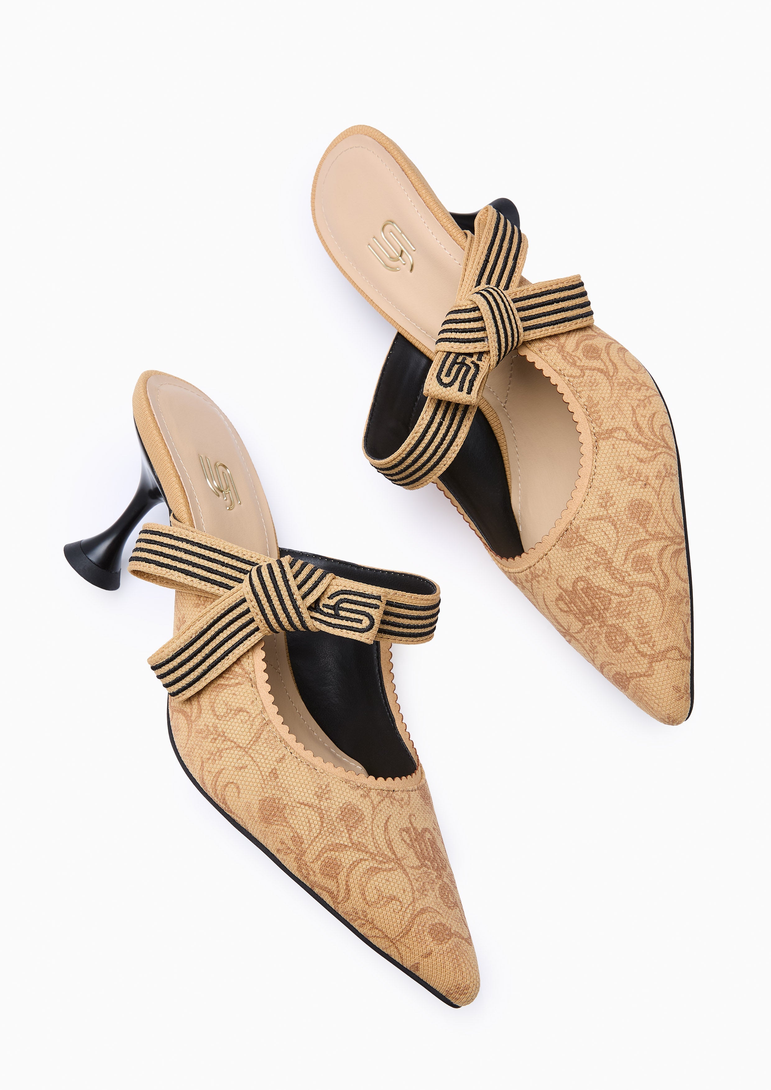 Maiden Heel Infinite. Heels - Printed Beige