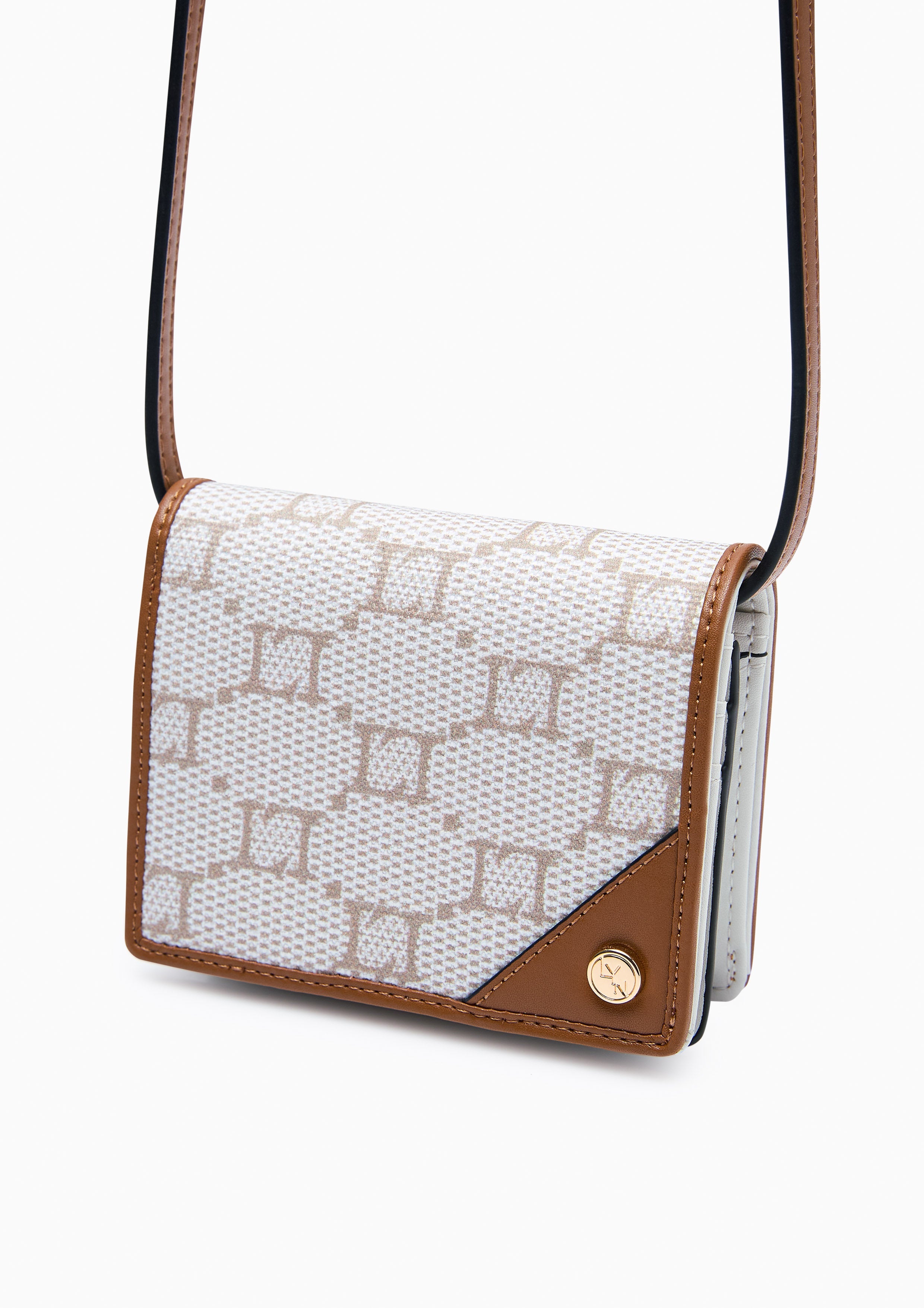 Serif Bi-Fold Wallet On Chain - Printed Tan