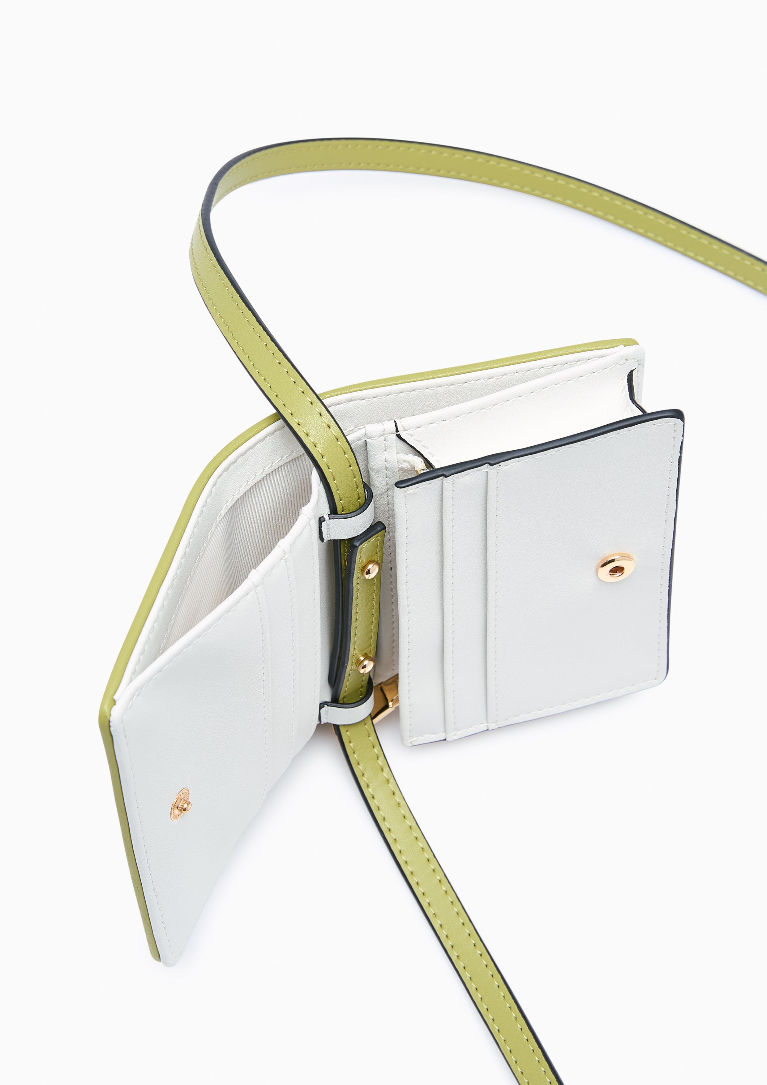 Serif Bi-Fold Wallet On Chain - Printed Green